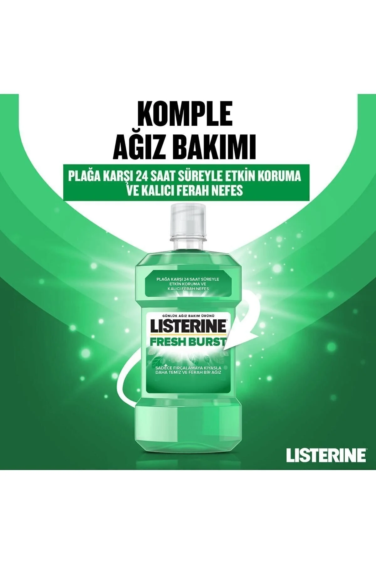 دهان شویه Fresh Burst با حجم 500 میلی لیتر مناسب برای مراقبت از دهان Listerine