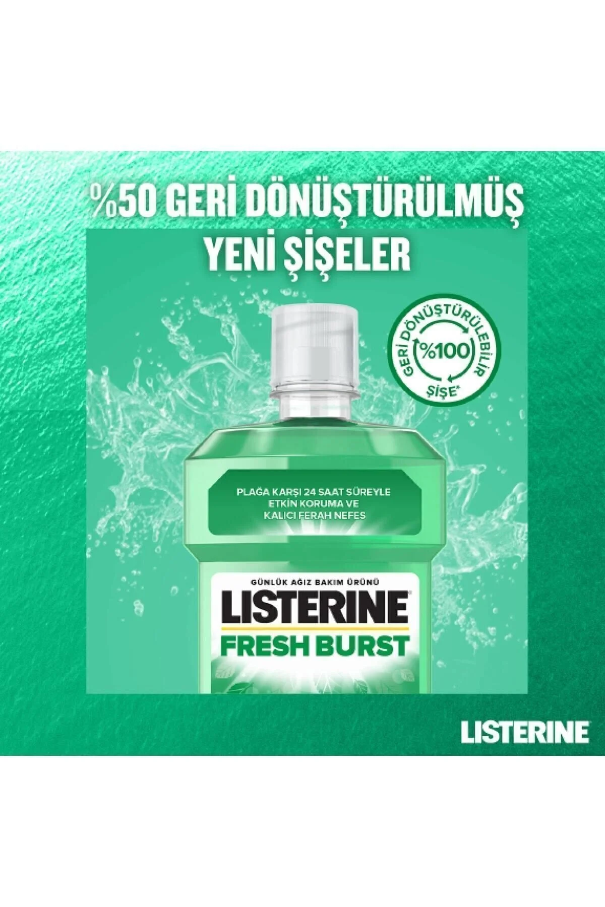 دهان شویه Fresh Burst با حجم 500 میلی لیتر مناسب برای مراقبت از دهان Listerine