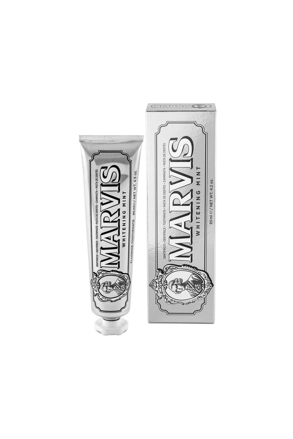 خمیردندان سفیدکننده مارویس با زایلیتول و نعناع خنک | حجم 85ml - محصول ایتالیا Marvis