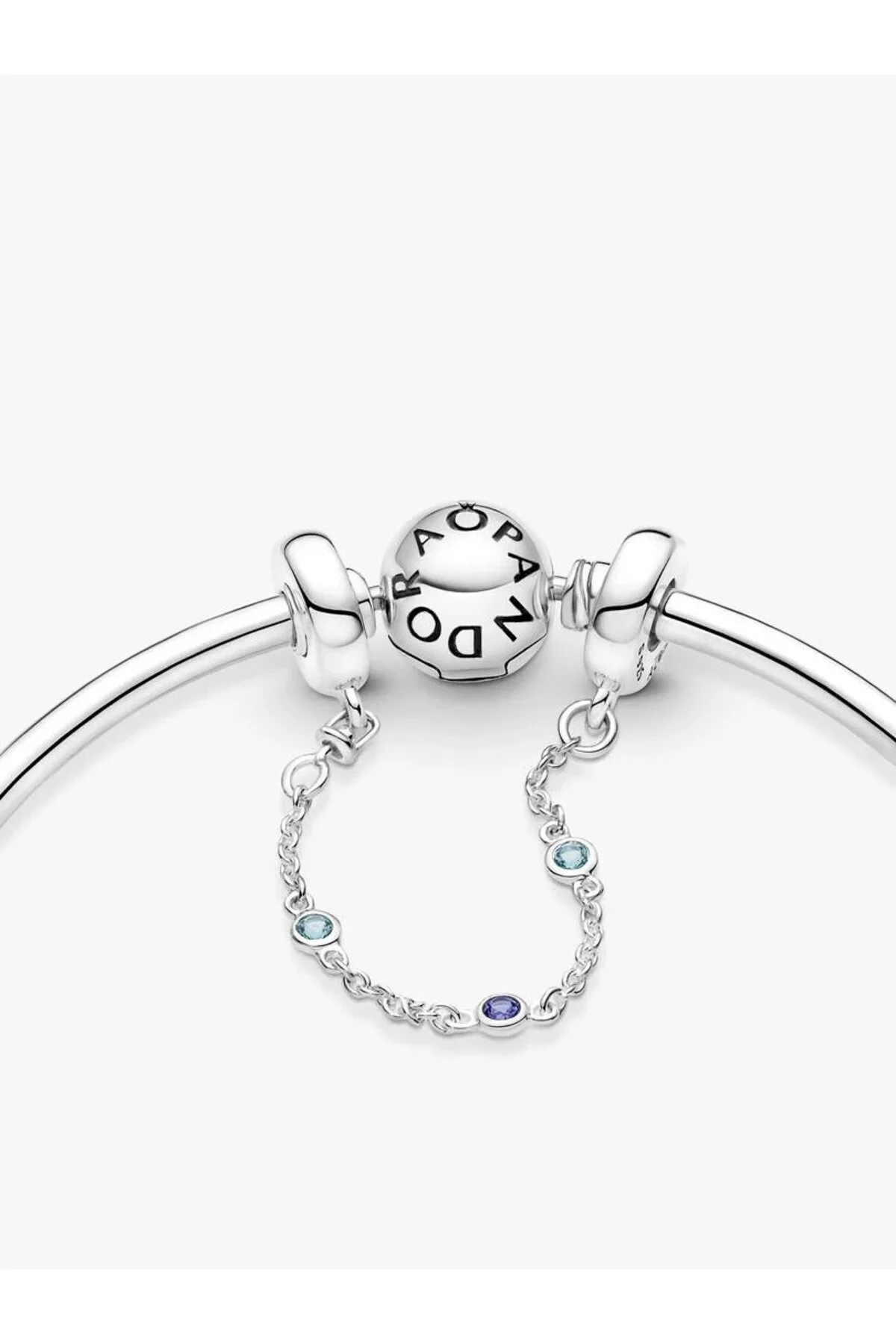 چارم زنجیر امنیتی سه سنگ آبی Pandora