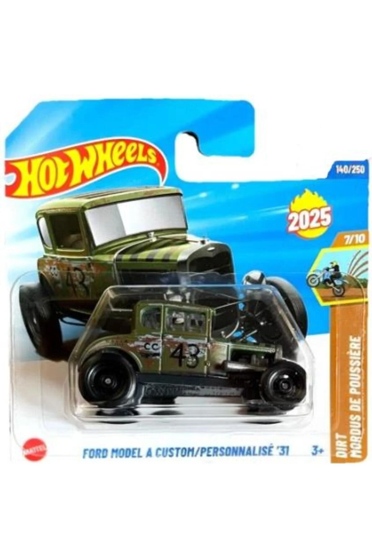 ماشین اسباب بازی خودروهای تک فورد مدل A سفارشی HYX92 خاک از ترکیه HOT WHEELS