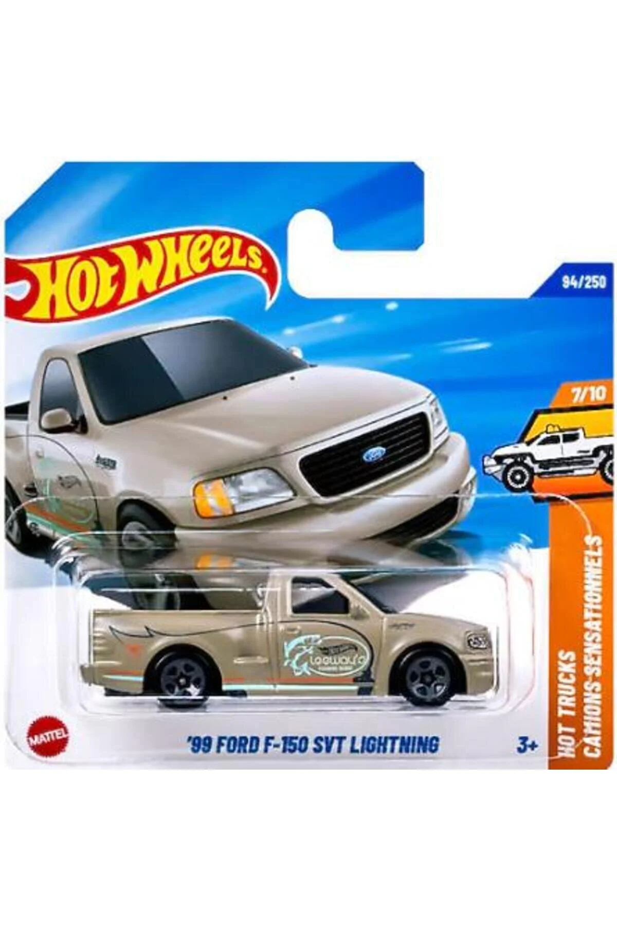 ماشین اسباب بازی خودروهای تک '99 فورد F 150 SVT لایتنینگ JBB53 کامیون های داغ از ترکیه HOT WHEELS