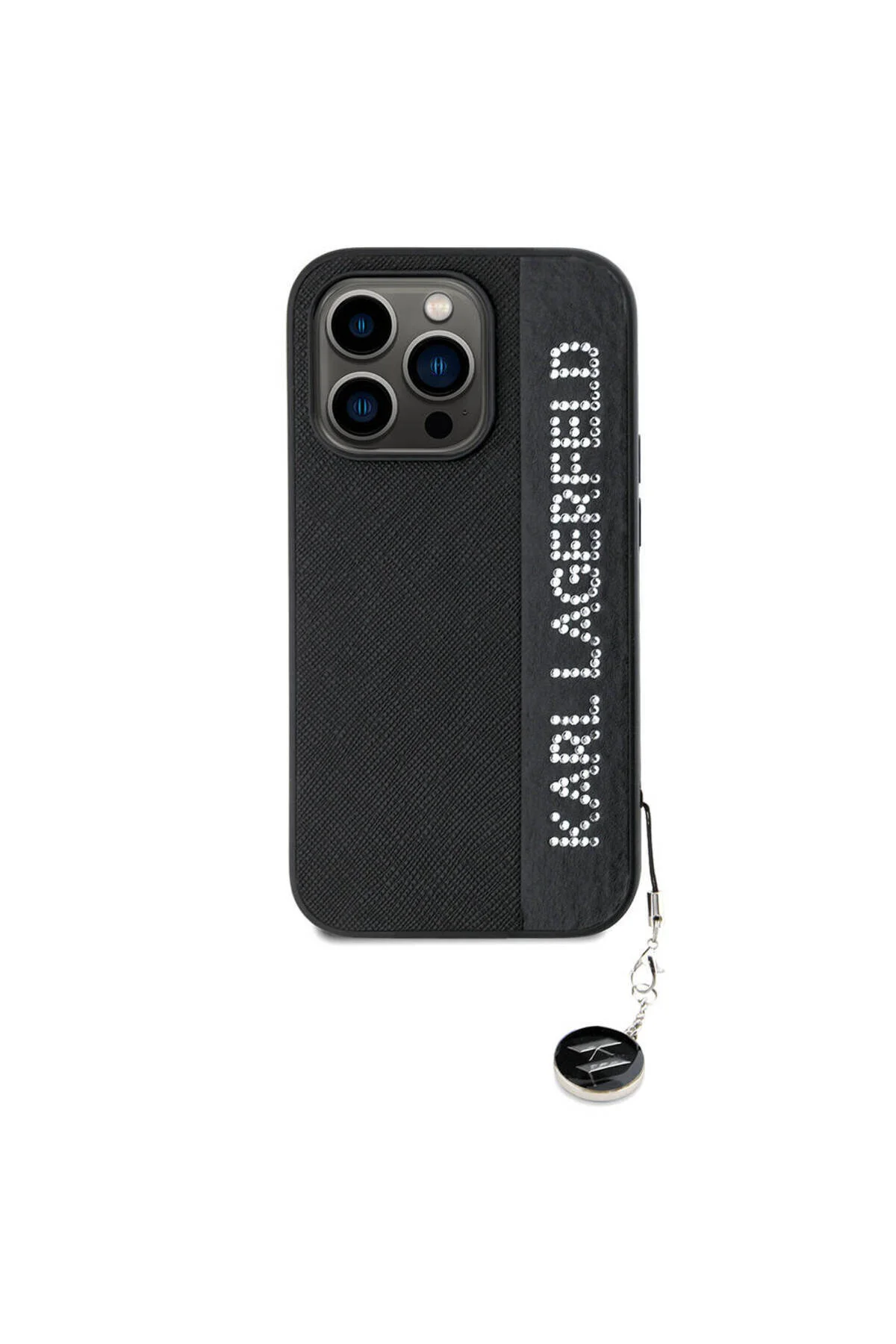 کاور و قاب کیف بدلیجات STONY SAFFIANO IPHONE 14 PRO MAX KL SCRIBE با جاکلیدی Karl Lagerfeld