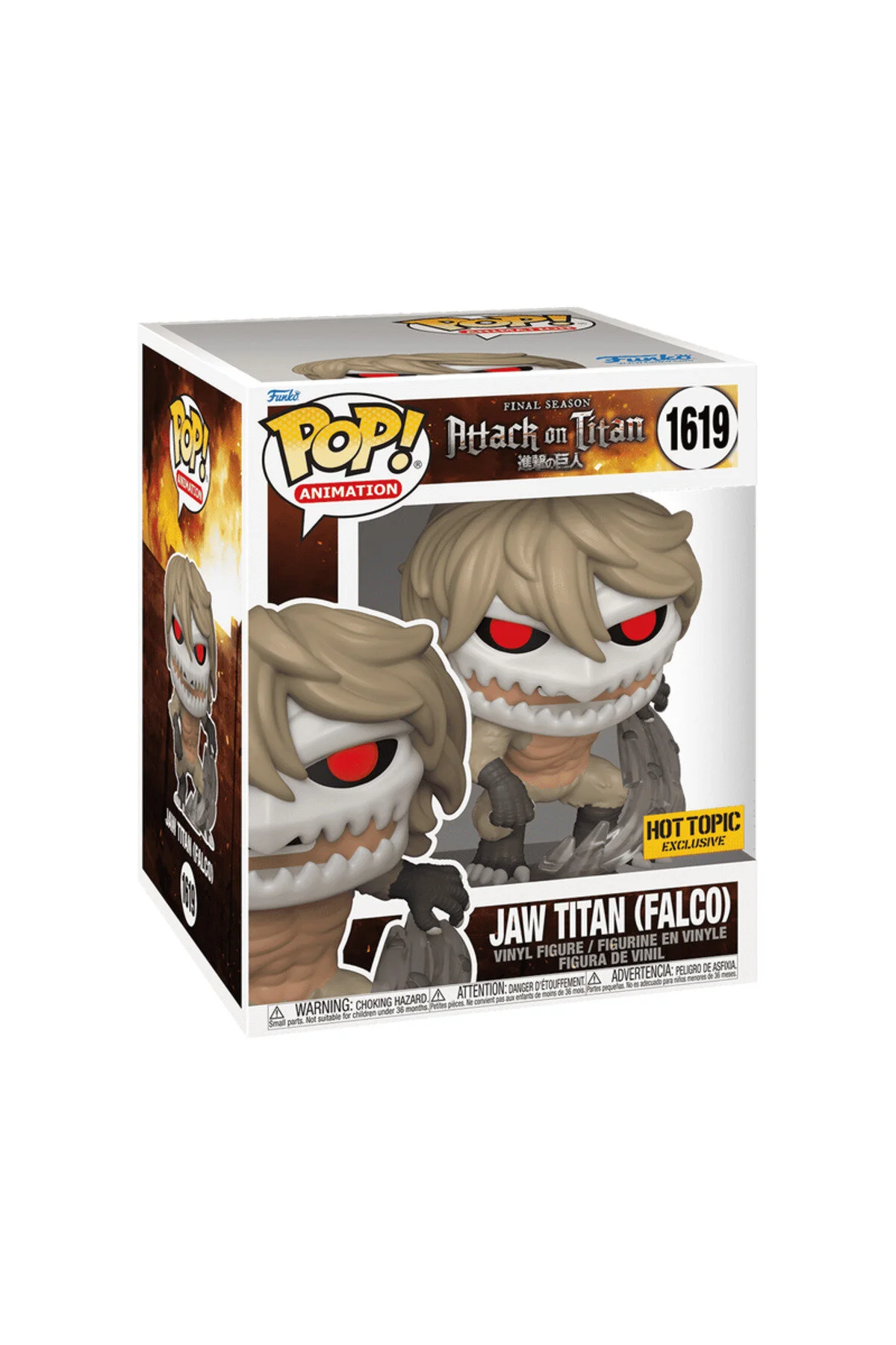 فیگور انیمیشن POP JAW TITAN FALCO انحصاری 6 اینچی ATTACK ON 1619 Funko