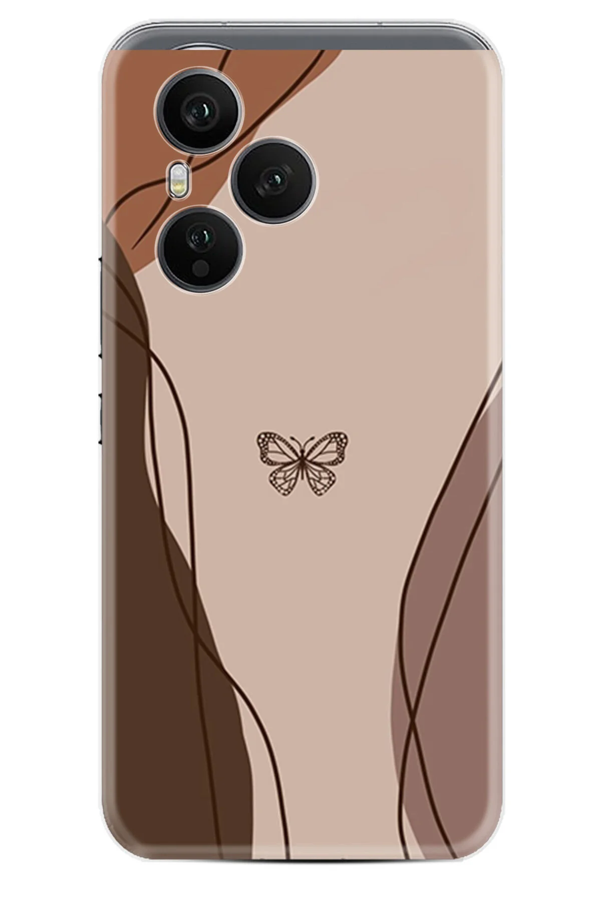 کاور و قاب HONOR 400 PRO CASE BOUTIQUE PRINTED ILLUSTRATED COFFEE BUTTERFLY PCODE 038 Kılıfland