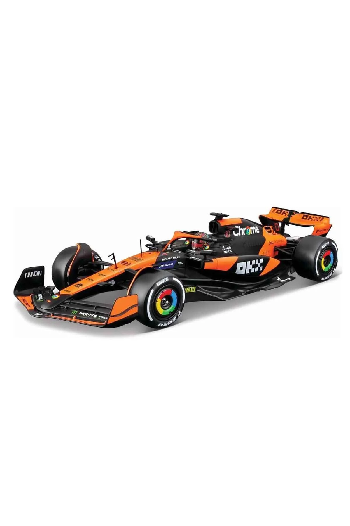 ماشین اسباب بازی 1:24 MCLAREN MCL38 MIAMI GRAND PRIX 2024 FORMULA 1 RACE CAR 81 OSCAR PIASTRI Burago