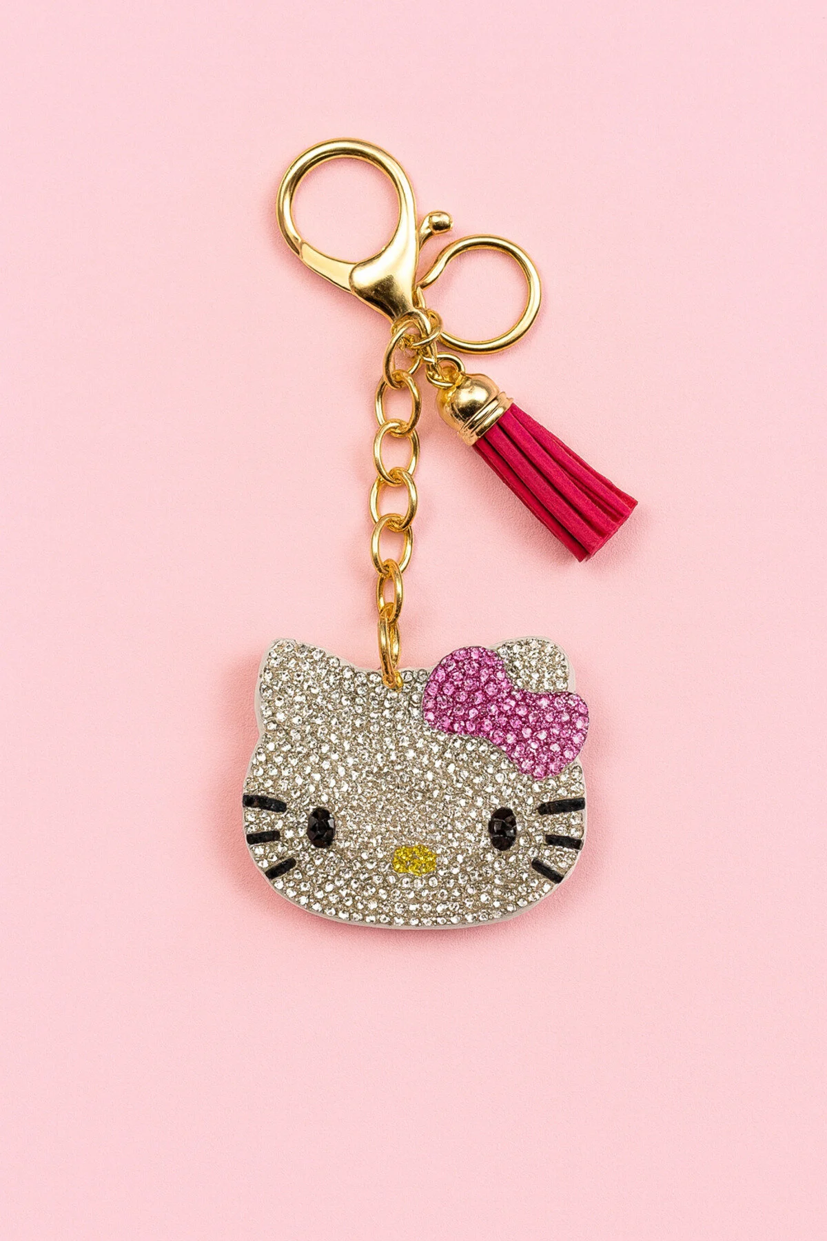 جلیقه کلید جاکلیدی STONED HELLO KITTY | زیور آلات کیف براق مدل هدیه Lilalola