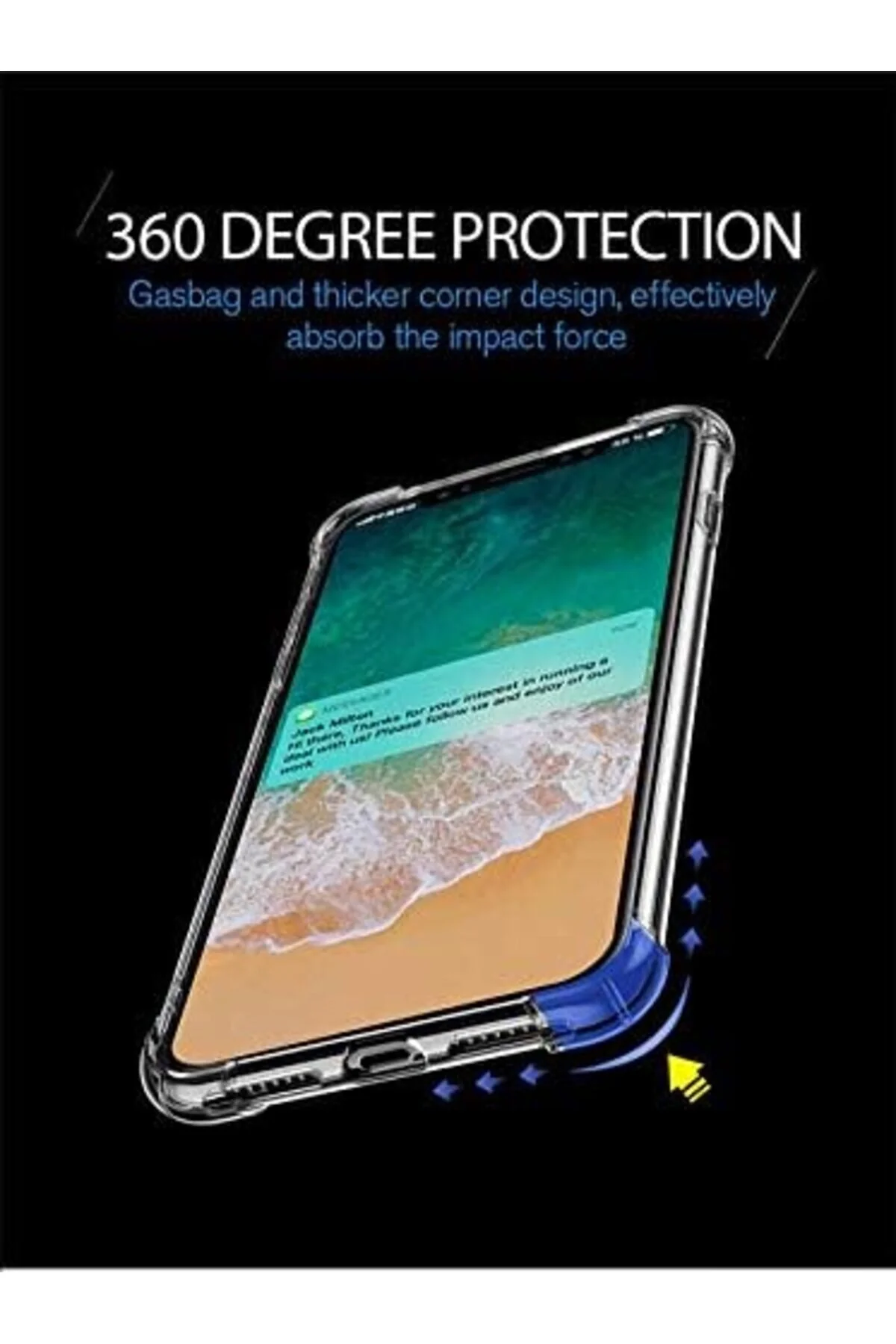 کاور و قاب LVN ABSORBING CASE FOR XS MAX 6.5'' TRANSPARENT COMPATABLE WITH STOREMAX