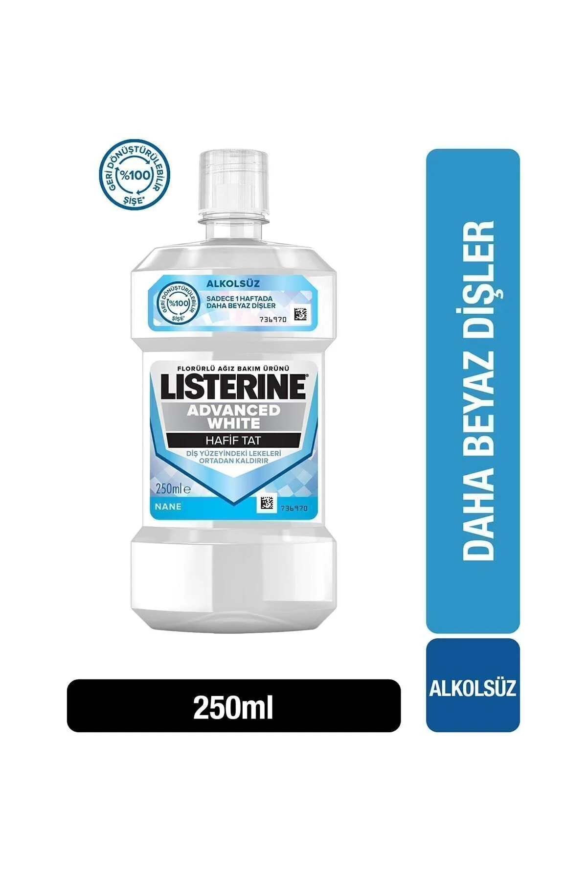 دهان شویه آب مراقبت از وایت لایت پیشرفته 250 میل Listerine