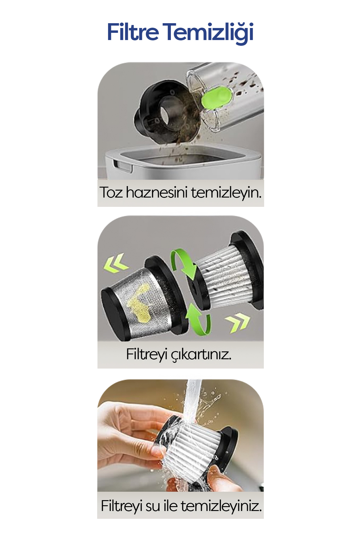 جاروبرقی داخل خودرو جارو برقی بی سیم 20000PA قدرتمند و قابلیت باد کردن wimi