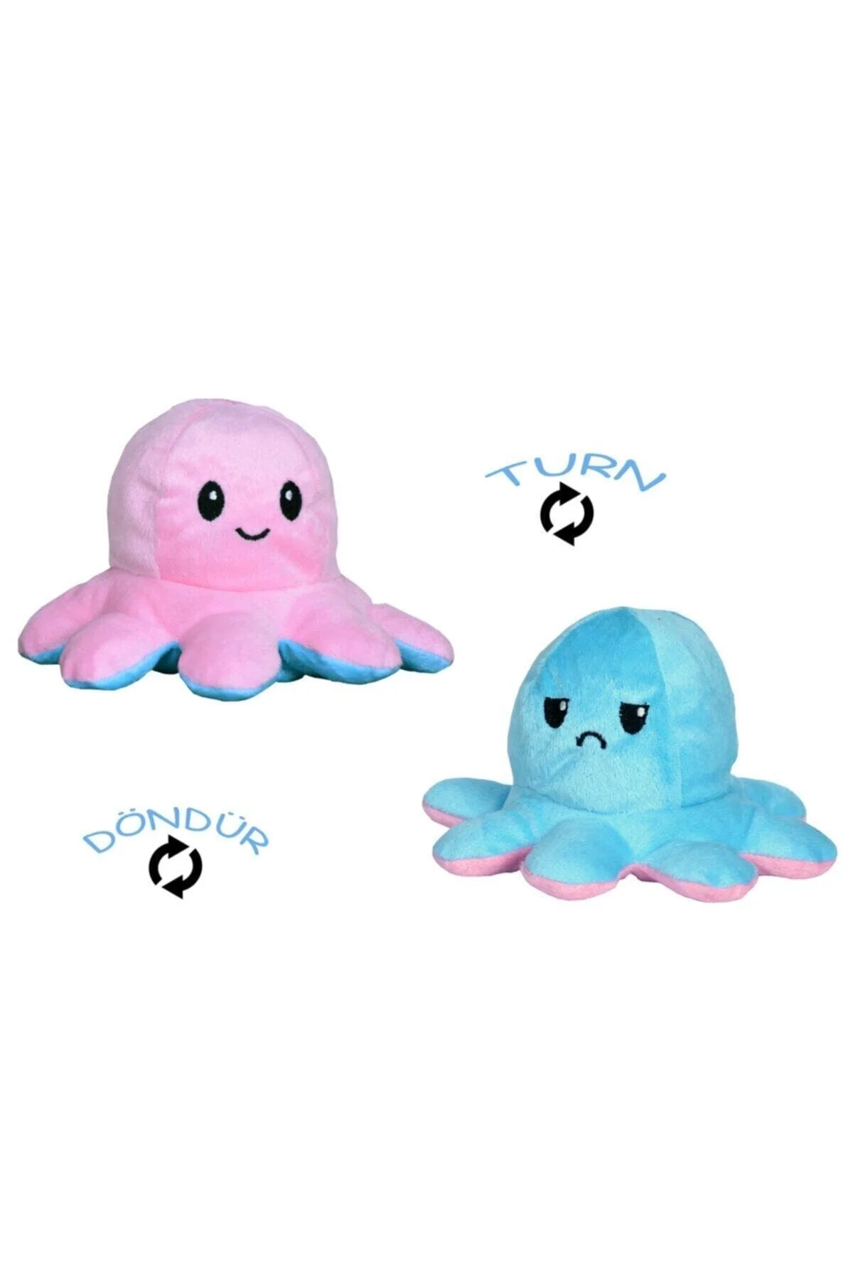 اسباب بازی های پشمی اختاپوس تغییر چهره ناز اورجینال Pufu Toys