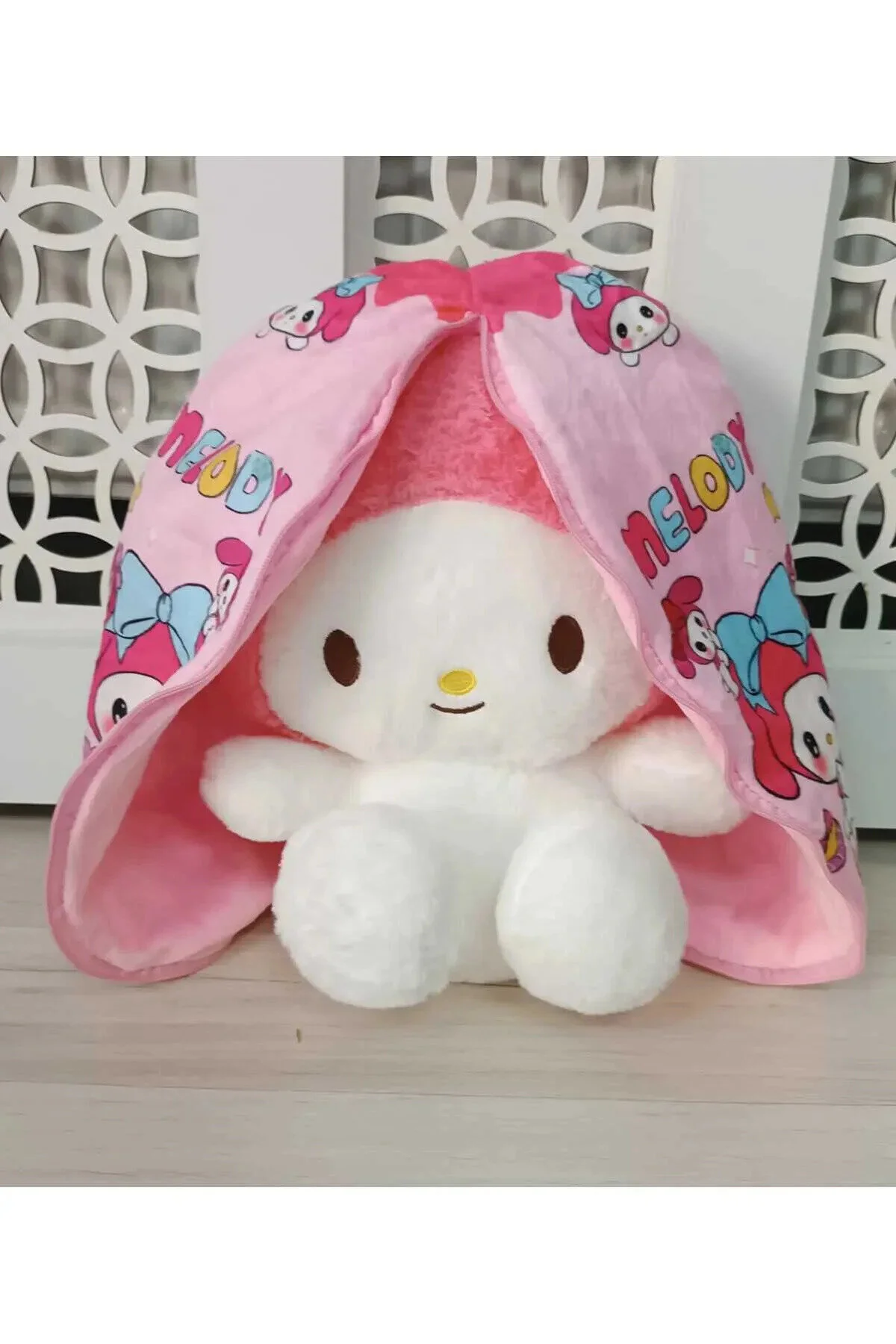 اسباب بازی های پشمی خرگوش کیسه توت فرنگی 50 سانتیمتری مخصوص عاشقان RAHA TOYS