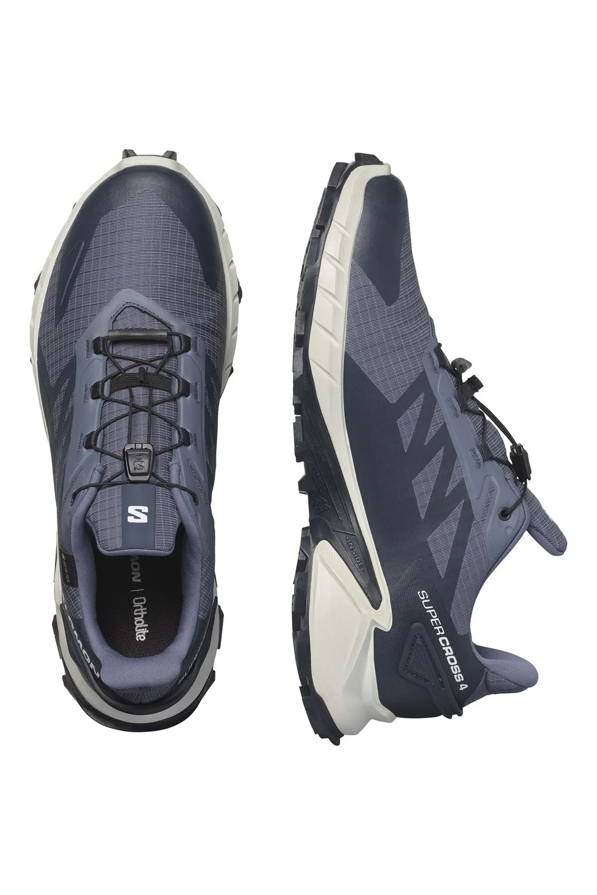 کفش مردانه Supercross 4 Gtx Goretex® ورزشی در فضای باز سرمه ای آبی سالامون Salomon
