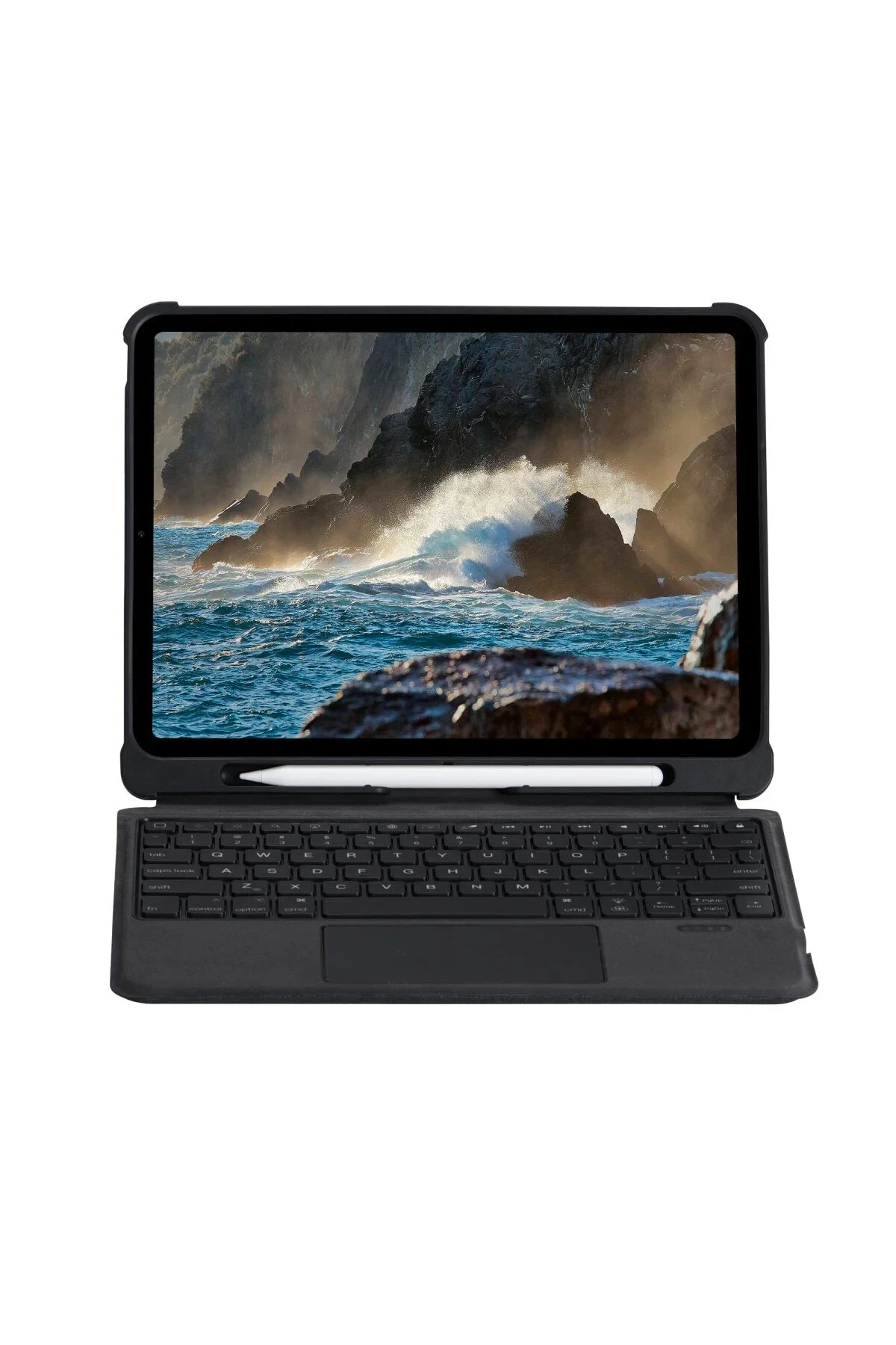 کاور تبلت IPAD PRO 12.9 CASE INTER LED KEYBOARD TABLET مشکی NewFace