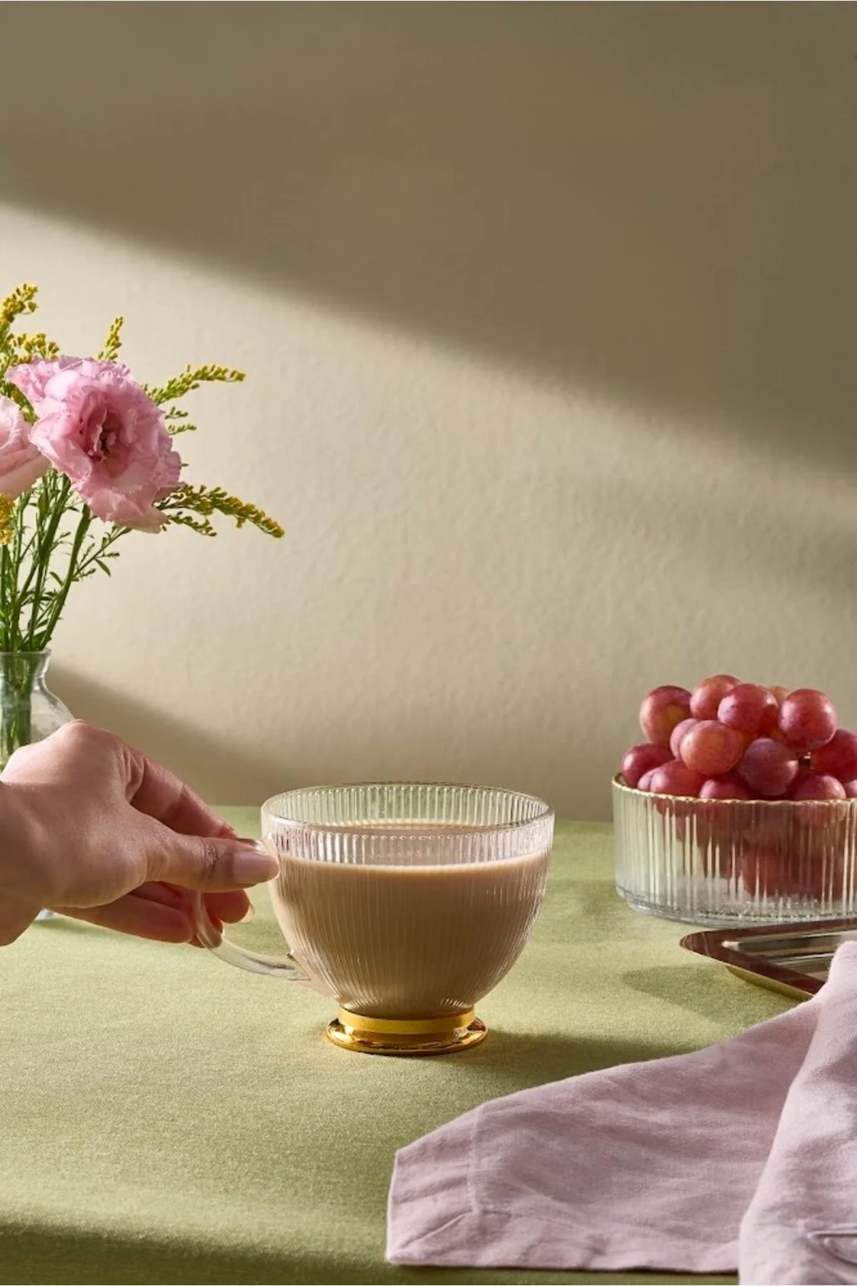 ماگ لیوان شیشه ای راه ESIN 420 میلی لیتر Karaca