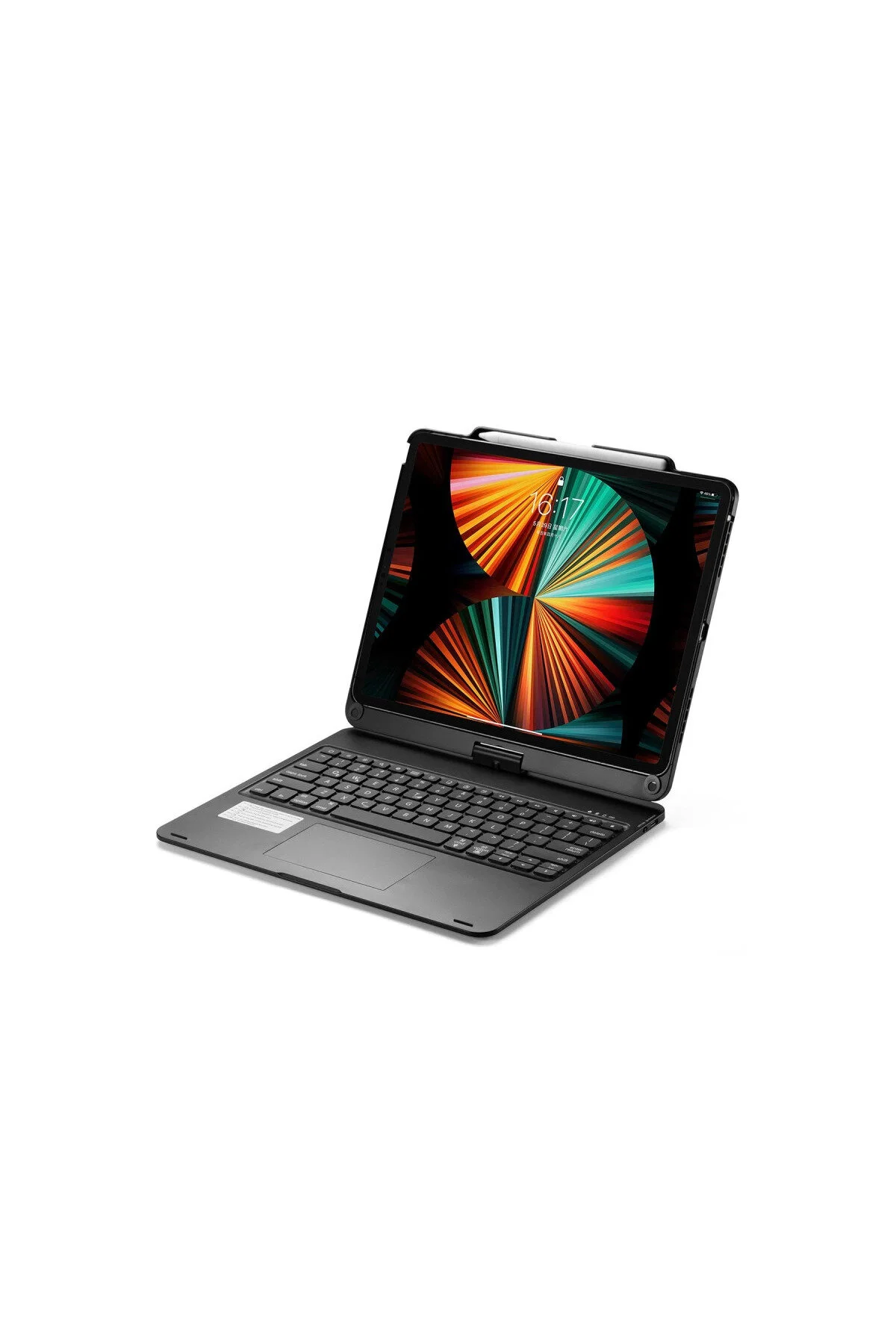 کاور تبلت کیف جادویی IPAD PRO 12.9 با صفحه کلید چرخان مشکی Hsc bilişim