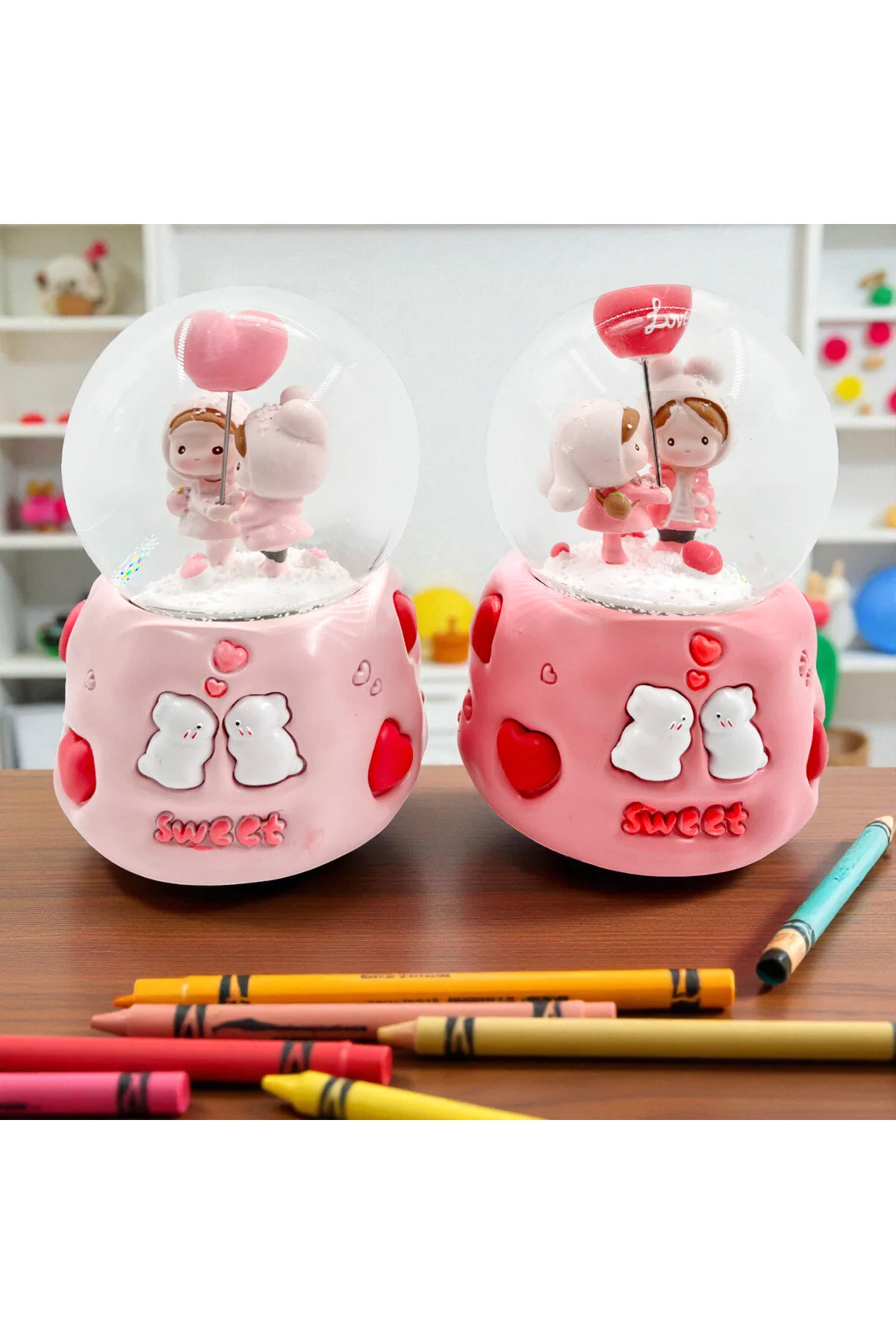 گوی برفی SNOW GLOBE با اندازه بزرگ WIND UP SOUND از ترکیه Sense