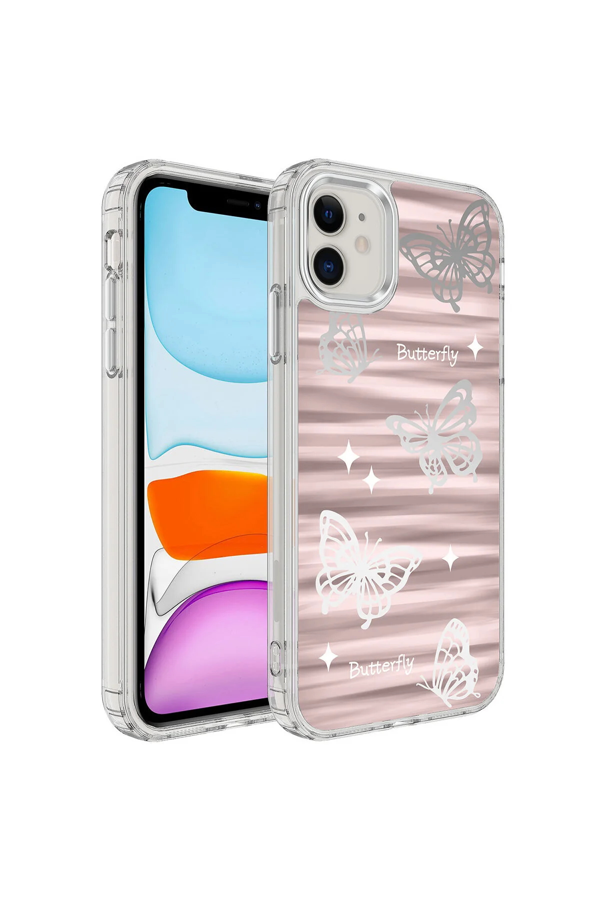 کاور و قاب IPHONE 12 سازگار AIHTTGLI SHINY DESIGN INC MIMBO CASE NO5 ENSUENO