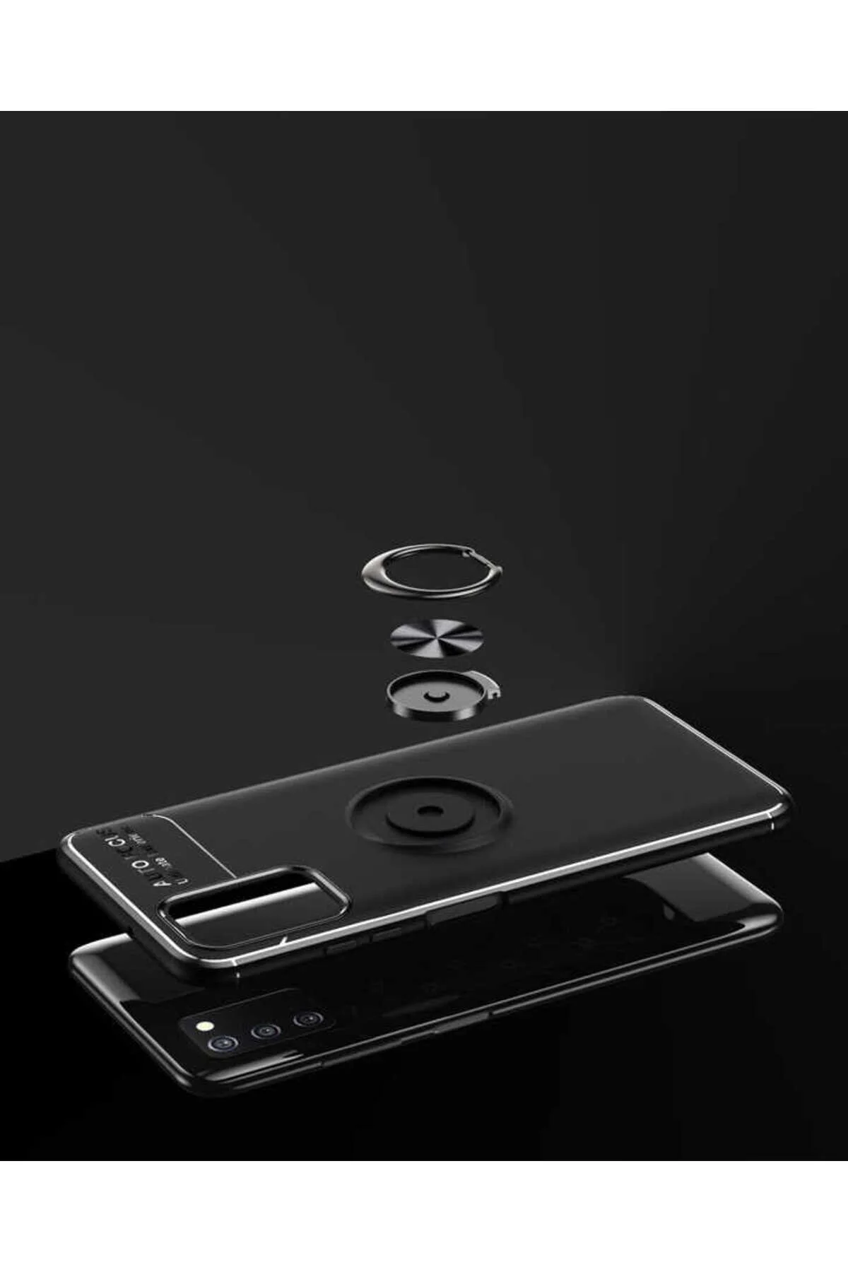 کاور و قاب پوشش سیلیکونی راول GALAXY A03S CASE INC مشکی آبی ENSUENO