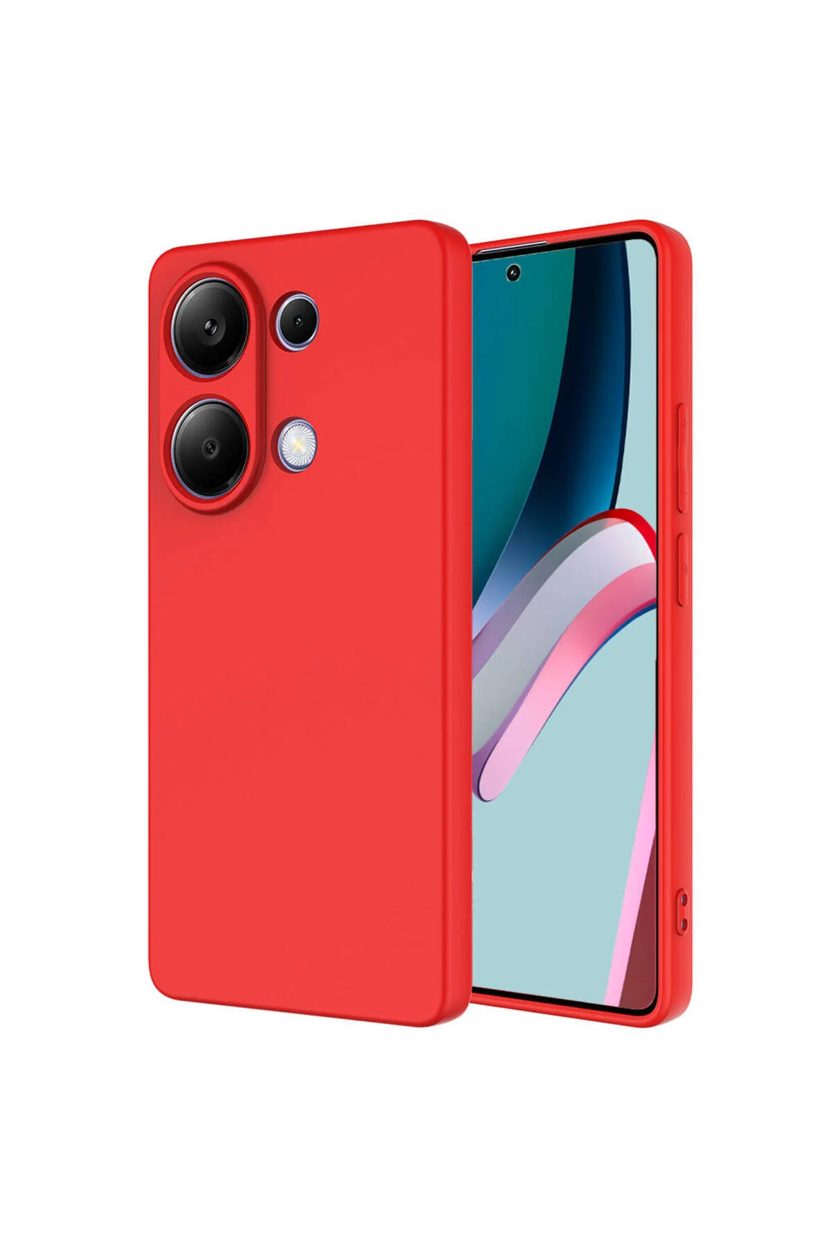 کاور و قاب POCO M6 PRO 4G CASE INC MARA LAUNCH COVER قرمز ENSUENO
