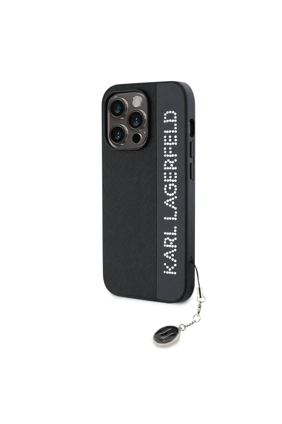 کاور و قاب کیف بدلیجات STONY SAFFIANO IPHONE 14 PRO MAX KL SCRIBE با جاکلیدی Karl Lagerfeld