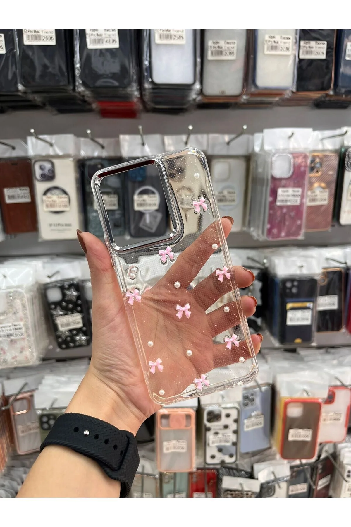 کاور و قاب پوشش پایه شفاف نقره‌ای طراحی‌شده کیسه هوای سازگار با VIVO Y35 TECNOTREND