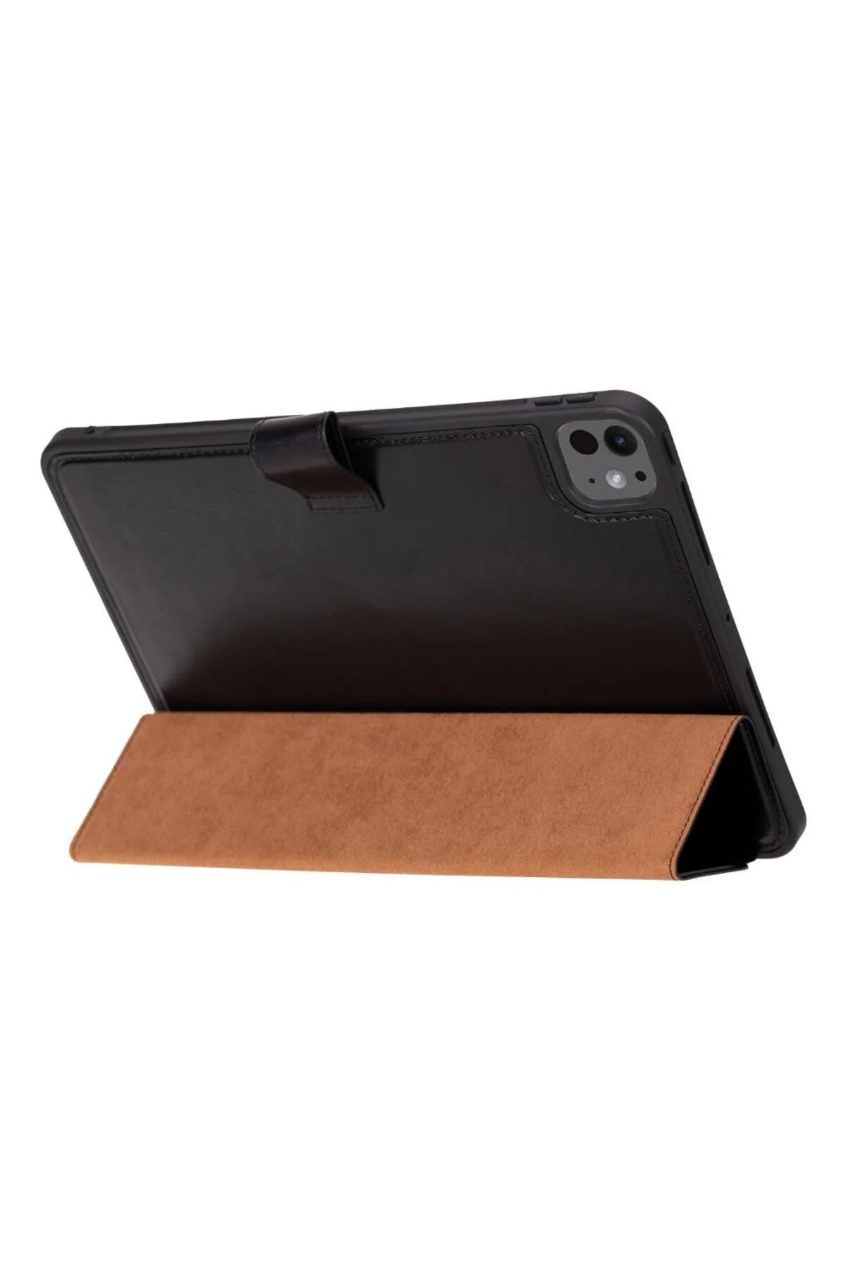 کاور تبلت قاب چرمی طبیعی سازگار VORTEXA IPAD PRO 11 اینچ دارای پایه با مداد مشکی bouletta
