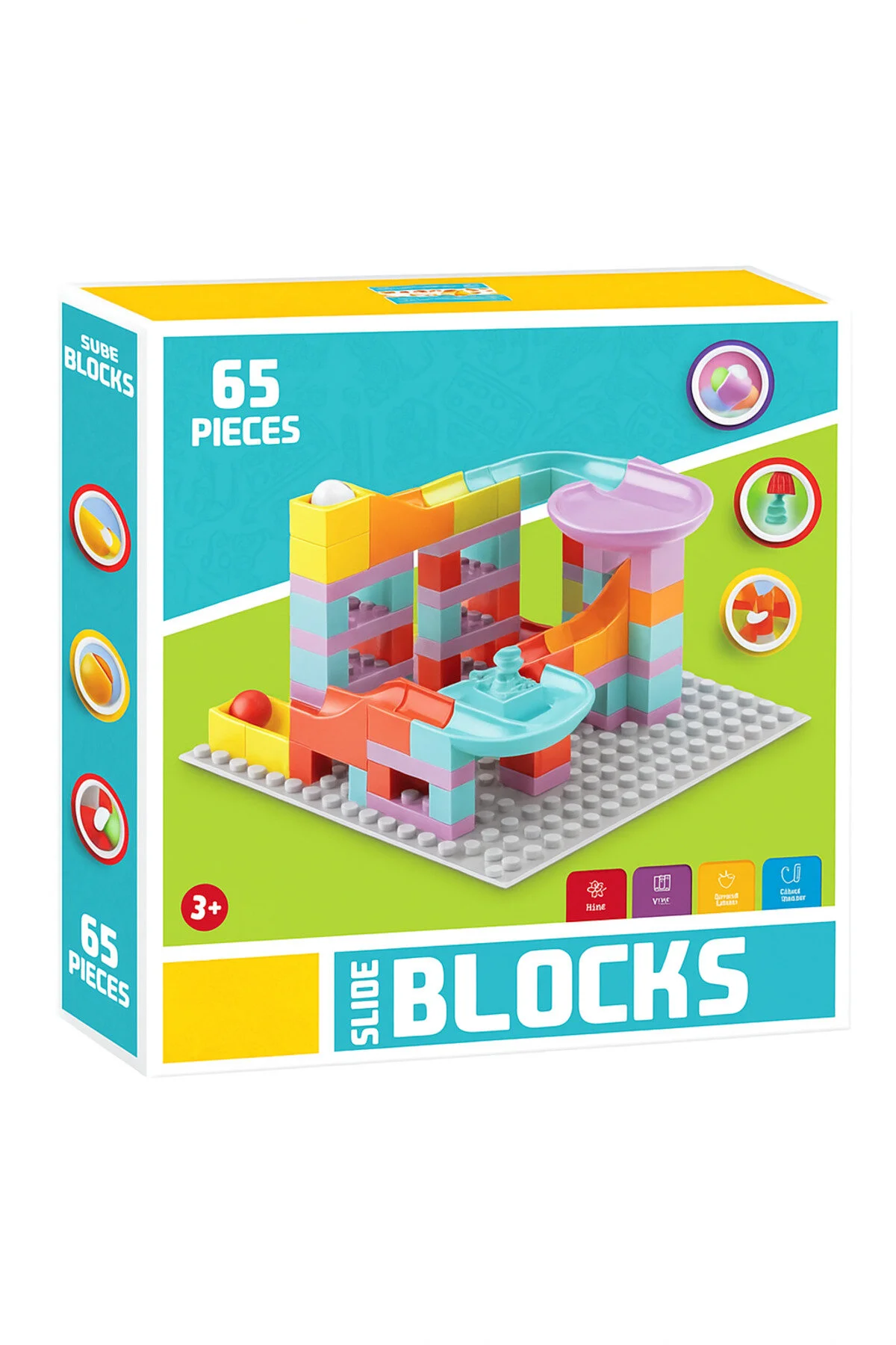 لگو و اسباب بازی های ساخت محور بلوک اسلاید سازگار LEGODUPLO 65 قطعه از ترکیه A&G Monarque