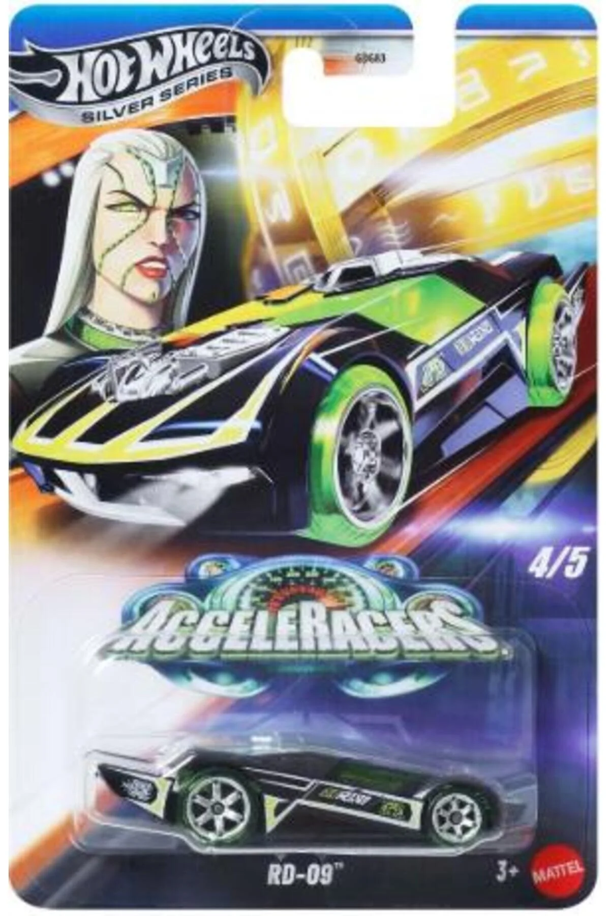 ماشین اسباب بازی سری نقره ای ACCELERACERS RD 09 JCB91 از ترکیه HOT WHEELS