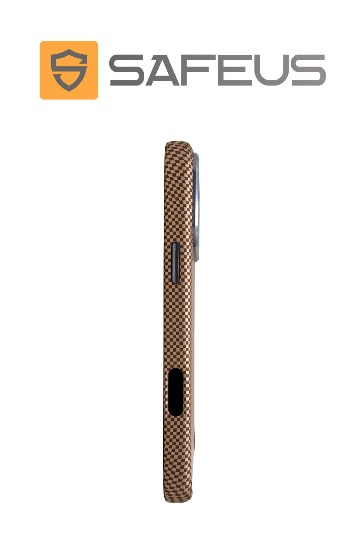کاور و قاب مقاوم در برابر ضربه فیبر کربن ممتاز IPHONE 17 PRO MAX با ویژگی MAGSAFE SAFEUS