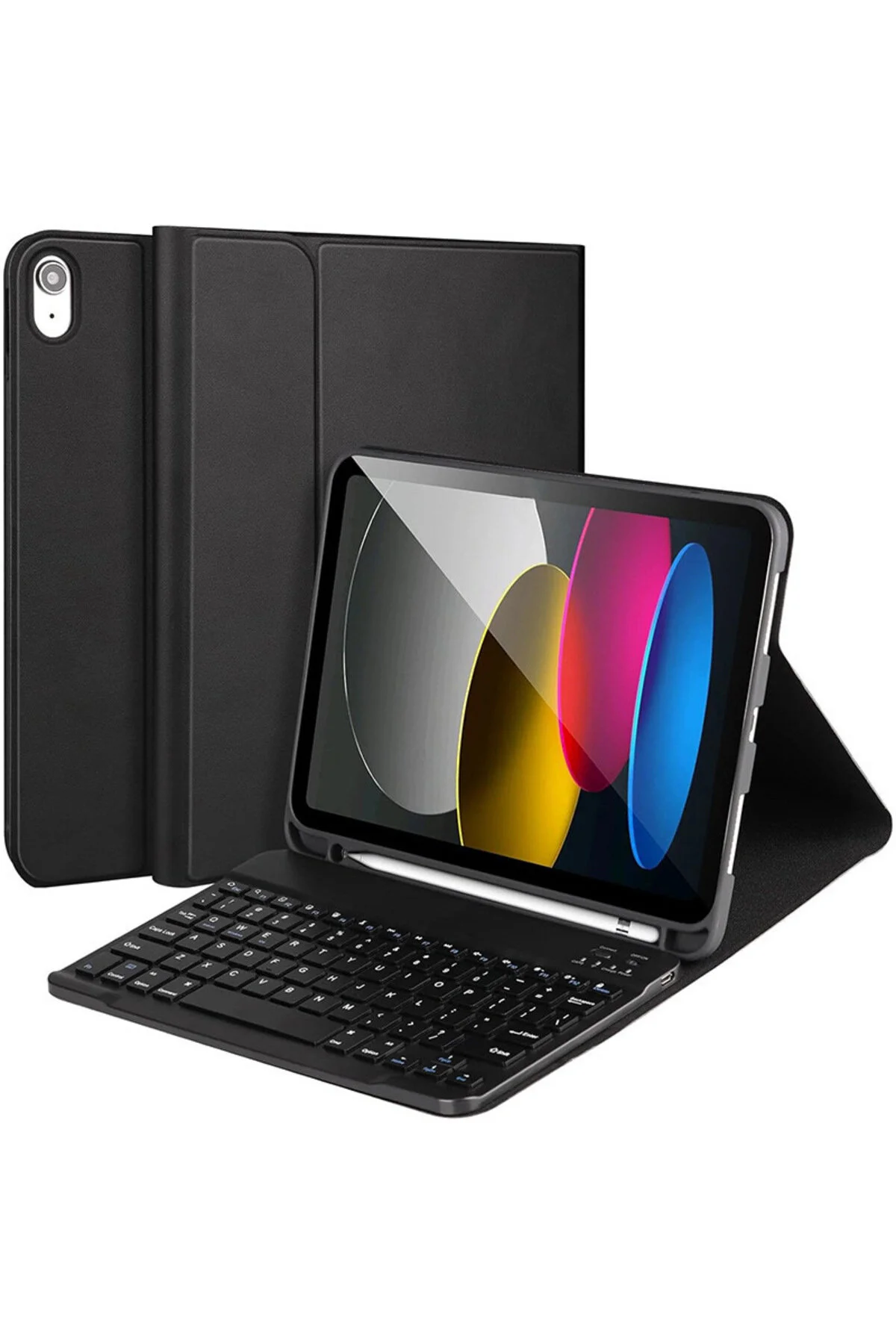 کاور تبلت قاب سازگار با بلوتوث IPAD AIR 4 5 6 GENERATION 11 M3 محفظه قلم و صفحه کلید Goldie Case