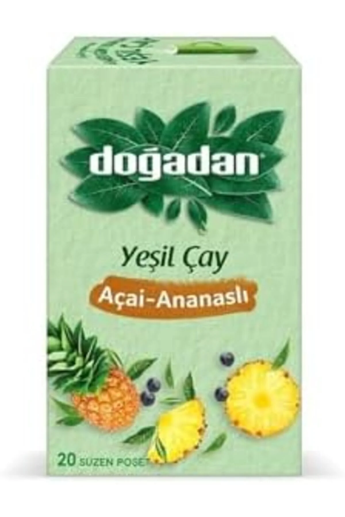 سرویس غذاخوری چای سبز کیسه ای شیشه آناناس آکای 4 عدد Yıldızan