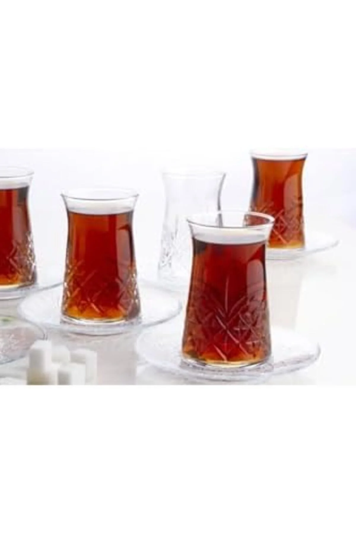 سرویس غذاخوری ست زینتی 18 تکه فنجان چای و دسر کاسه اسنک 6 نفره زین Yıldızan