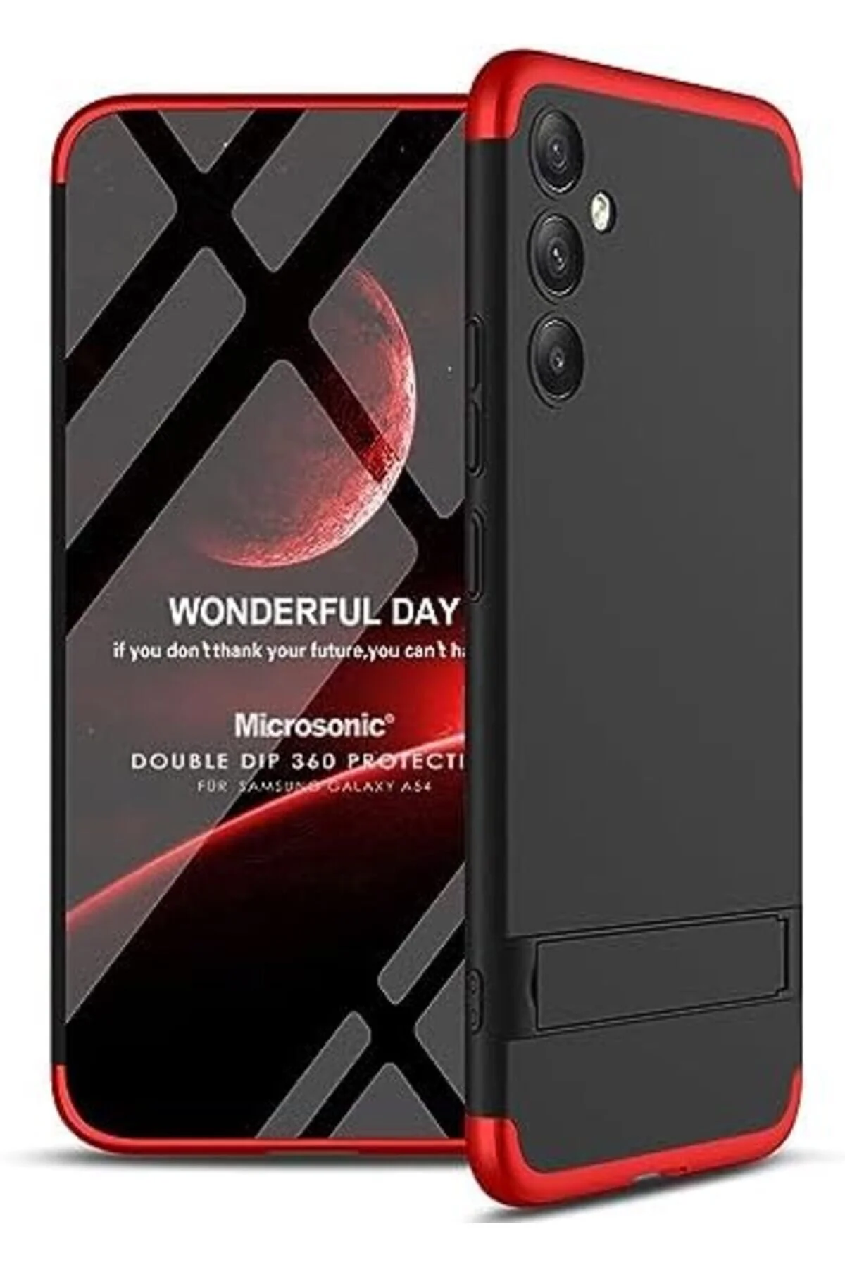 کاور و قاب محافظ GALAXY A54 DOUBLE DIP 360 PROTECTIVE مشکی RED سازگار با STOREMAX