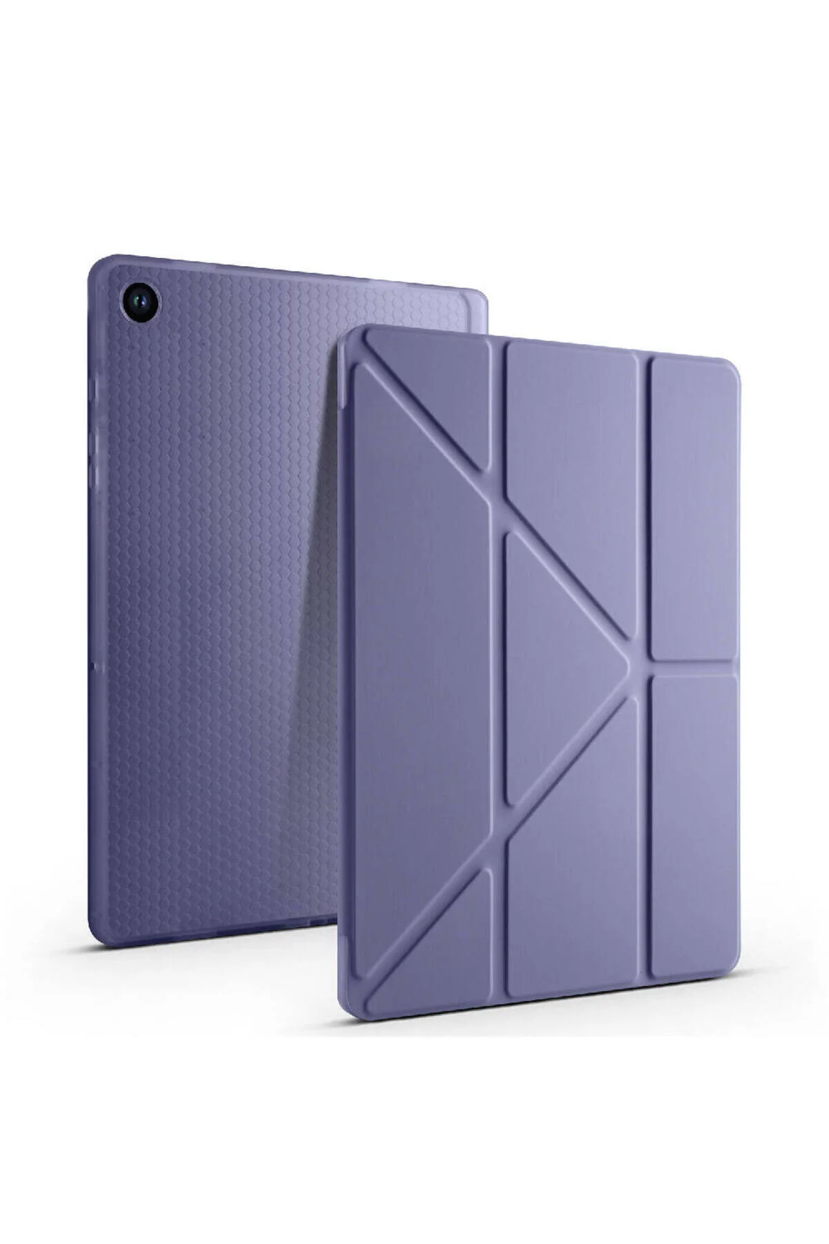کاور تبلت قاب سه تاشو سازگار GALAXY TAB A11 PLUS با محفظه قلم و پایه EHZ TEKNOLOJİ