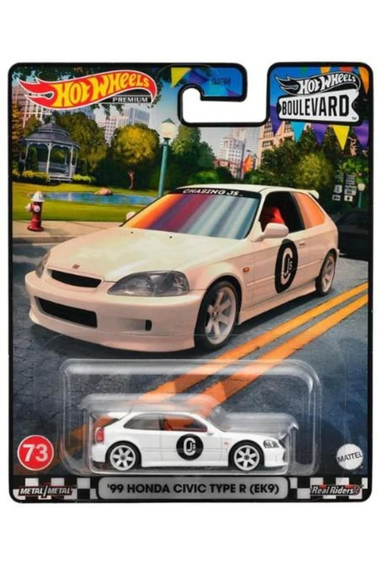 ماشین اسباب بازی پریمیوم بلوار '99 هوندا سیویک تیپ R EK9 HKF19 از ترکیه HOT WHEELS