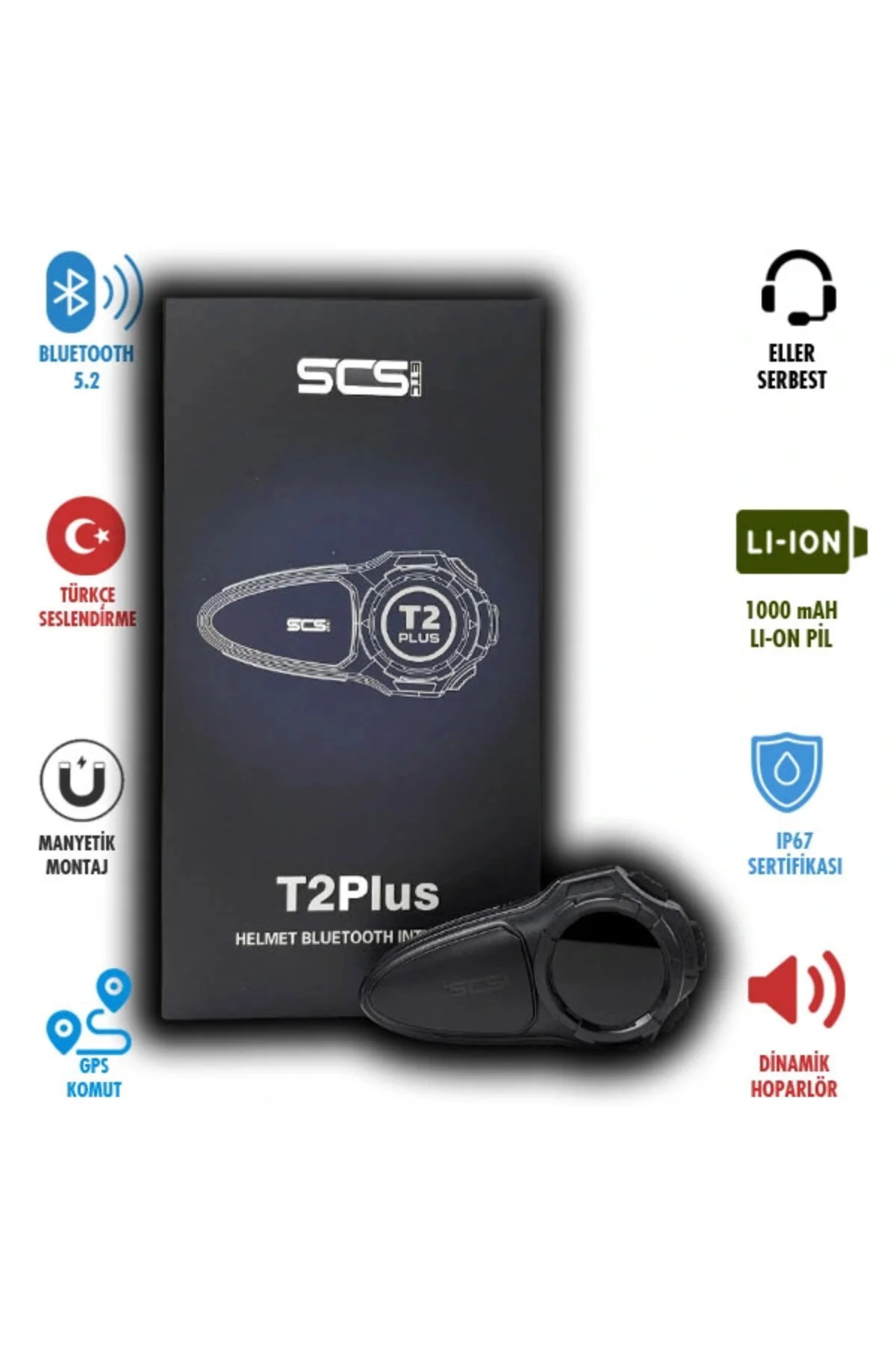 اینترکام SCST2PLUSBLUETOOTHVEINTERCOM اورجینال scs