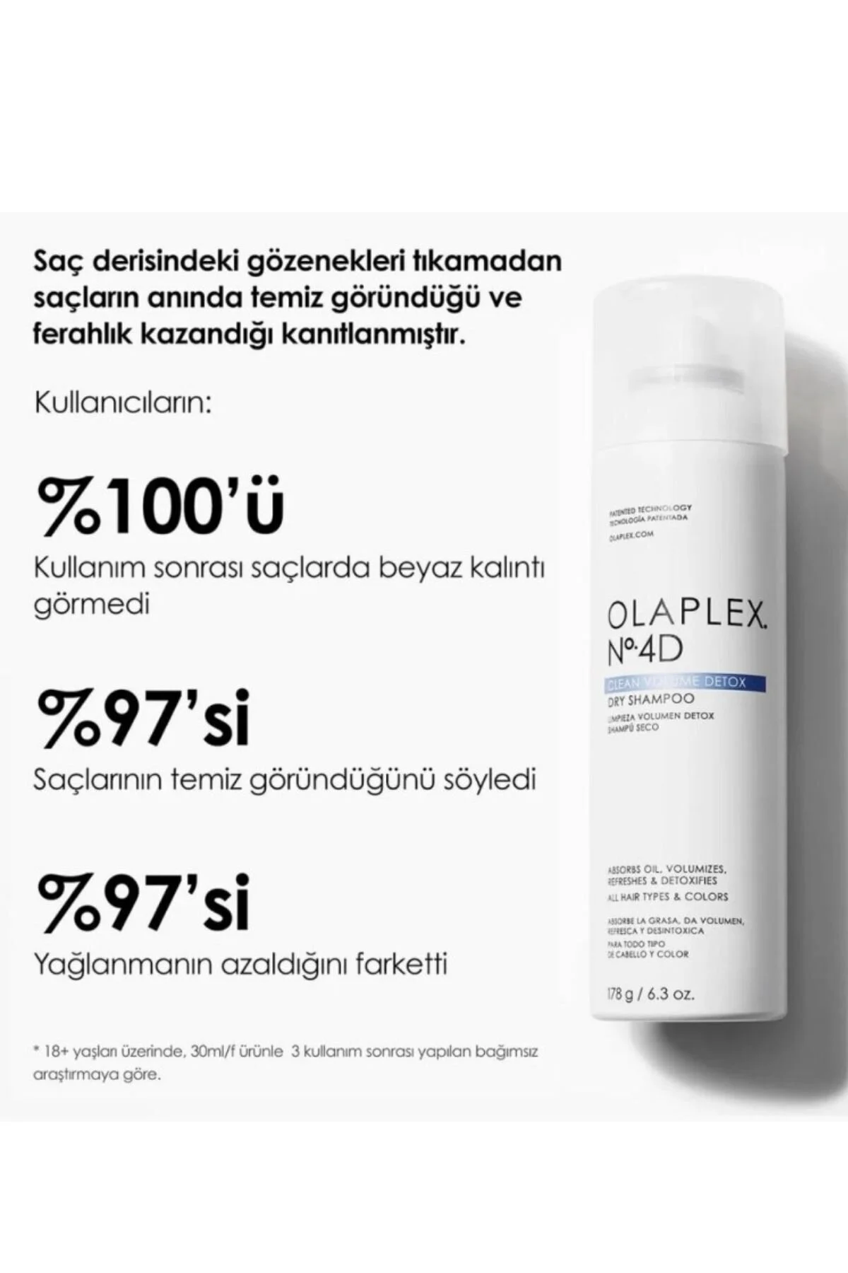 Olaplex شامپو خشک تصفیه کننده حجم ساز آلپلکس
