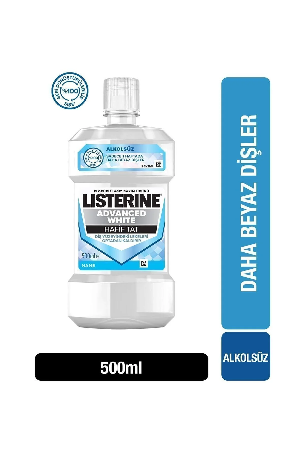 دهان شویه آب مراقبت از وایت لایت پیشرفته 500+250 میلی لیتر اورجینال Listerine