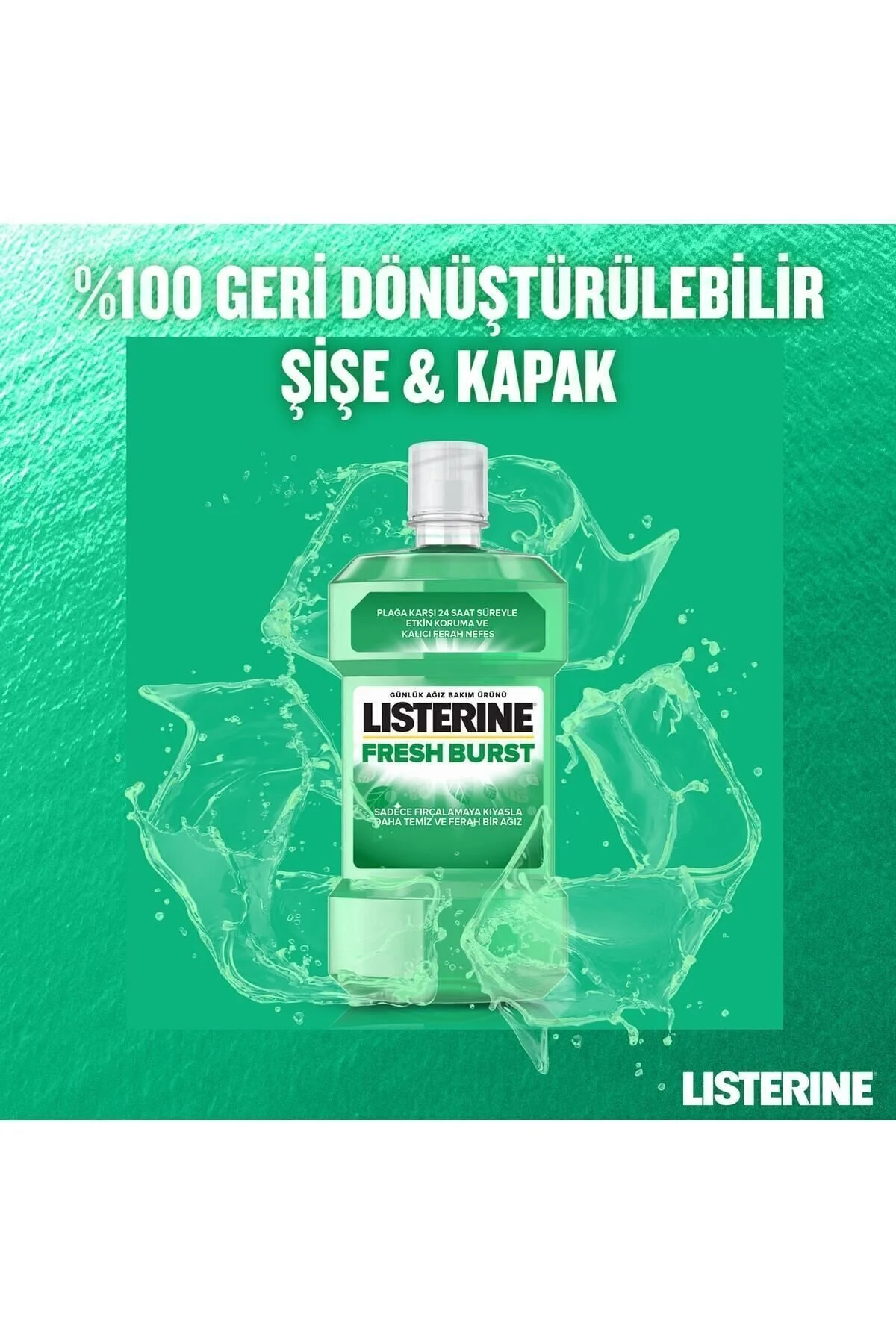 دهان شویه Fresh Burst با حجم 500 میلی لیتر مناسب برای مراقبت از دهان Listerine
