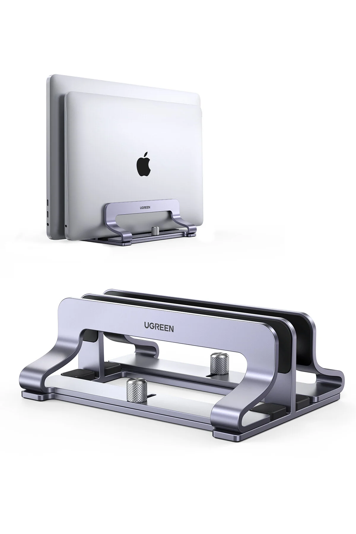 پایه نوت بوک دسک تاپ آلومینیوم دوتایی عمودی لاپ MACBOOK LAPTOP Ugreen