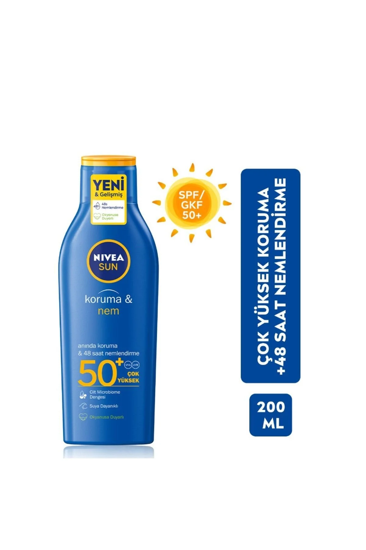 NIVEA کرم ضدآفتاب SPF 50+ با حفاظت بالا 48 ساعت مرطوب کننده نیوآ