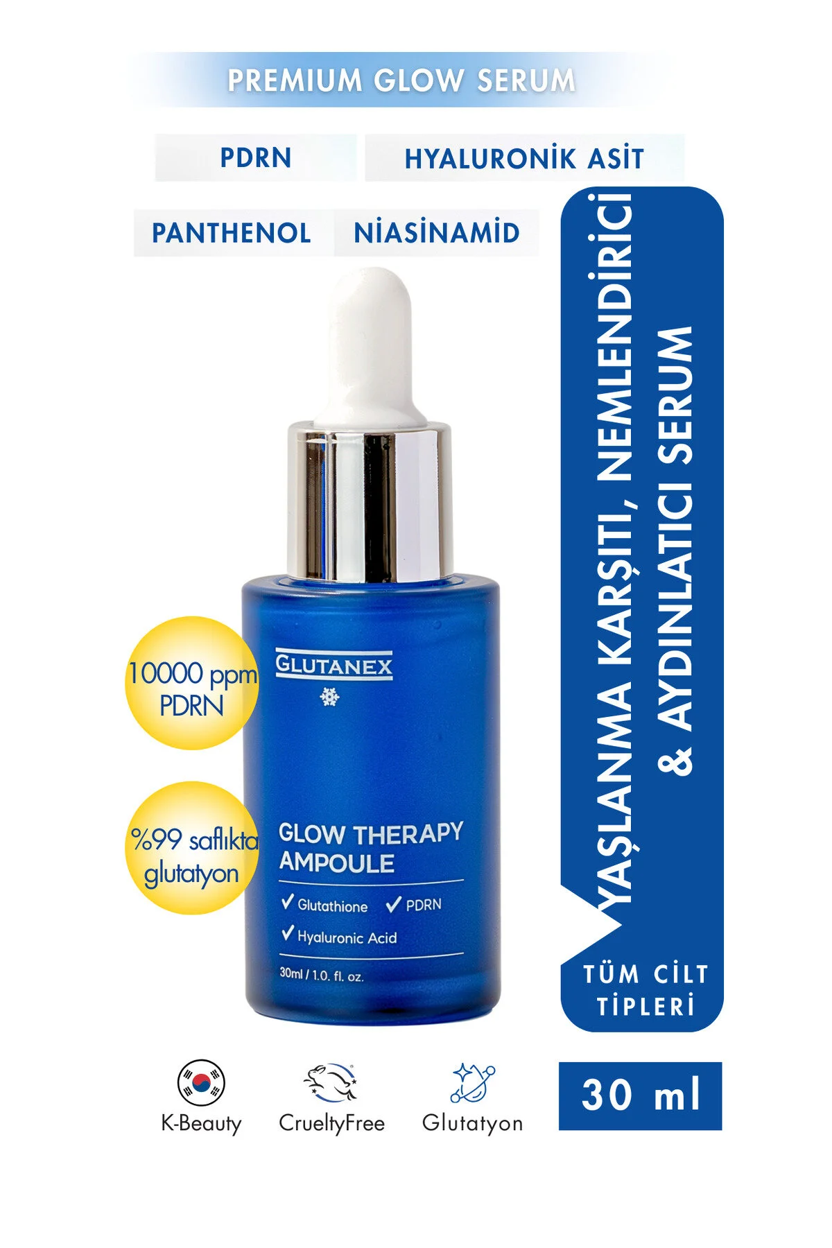 سرم پوست آمپول GLOW THERAPY 30 ML – PPM INTENSE ILLUMINATING GLUTANEX