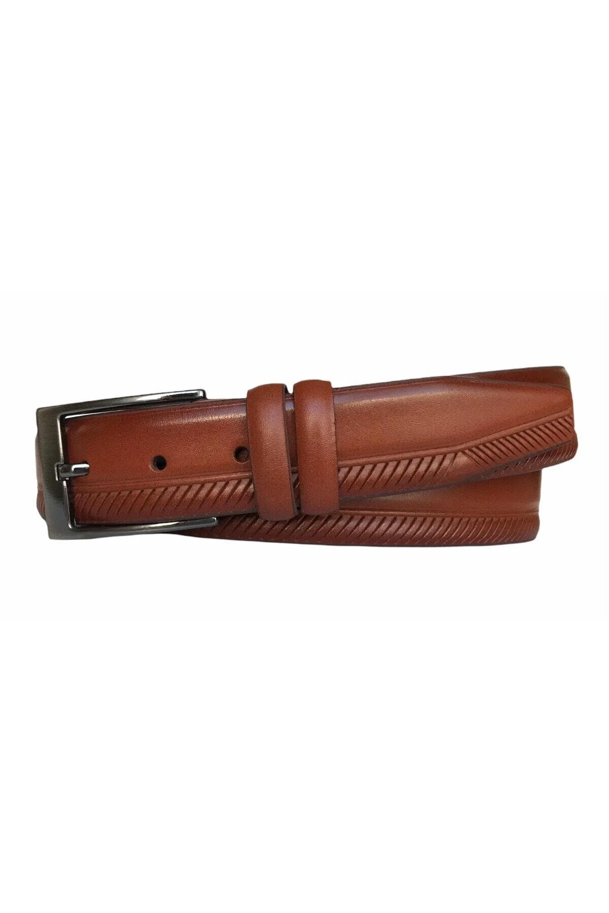 کمربند چند رنگ مردانه 100 ٪ با کیفیت واقعی چرم TABA BELT 3.5 CM DK 135 138 GoDeri