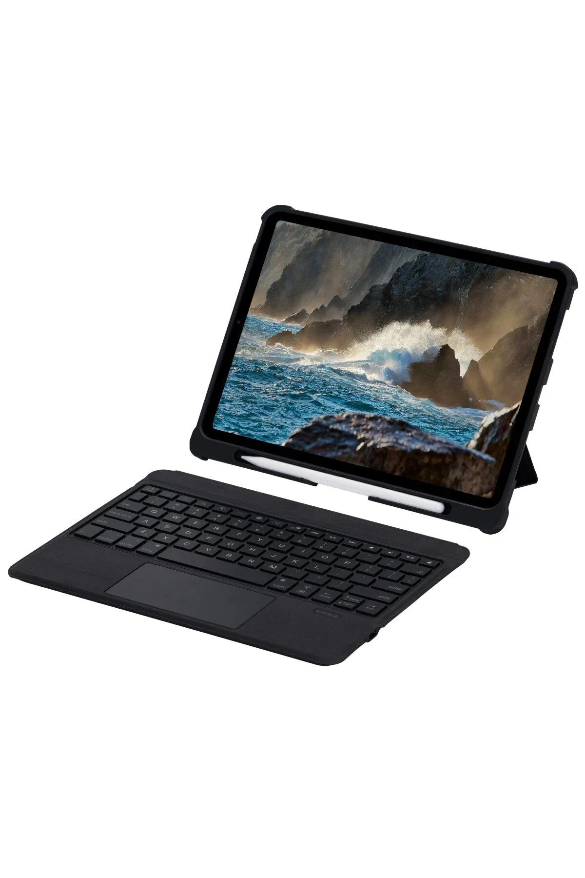 کاور تبلت IPAD PRO 12.9 CASE INTER LED KEYBOARD TABLET مشکی NewFace