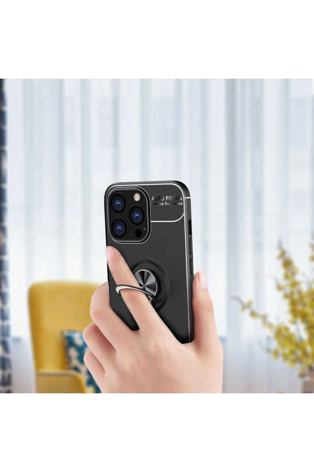 کاور و قاب IPHONE 13 PRO COMPATIBLE INC RAVEL SILICONE CASE مشکی ENSUENO