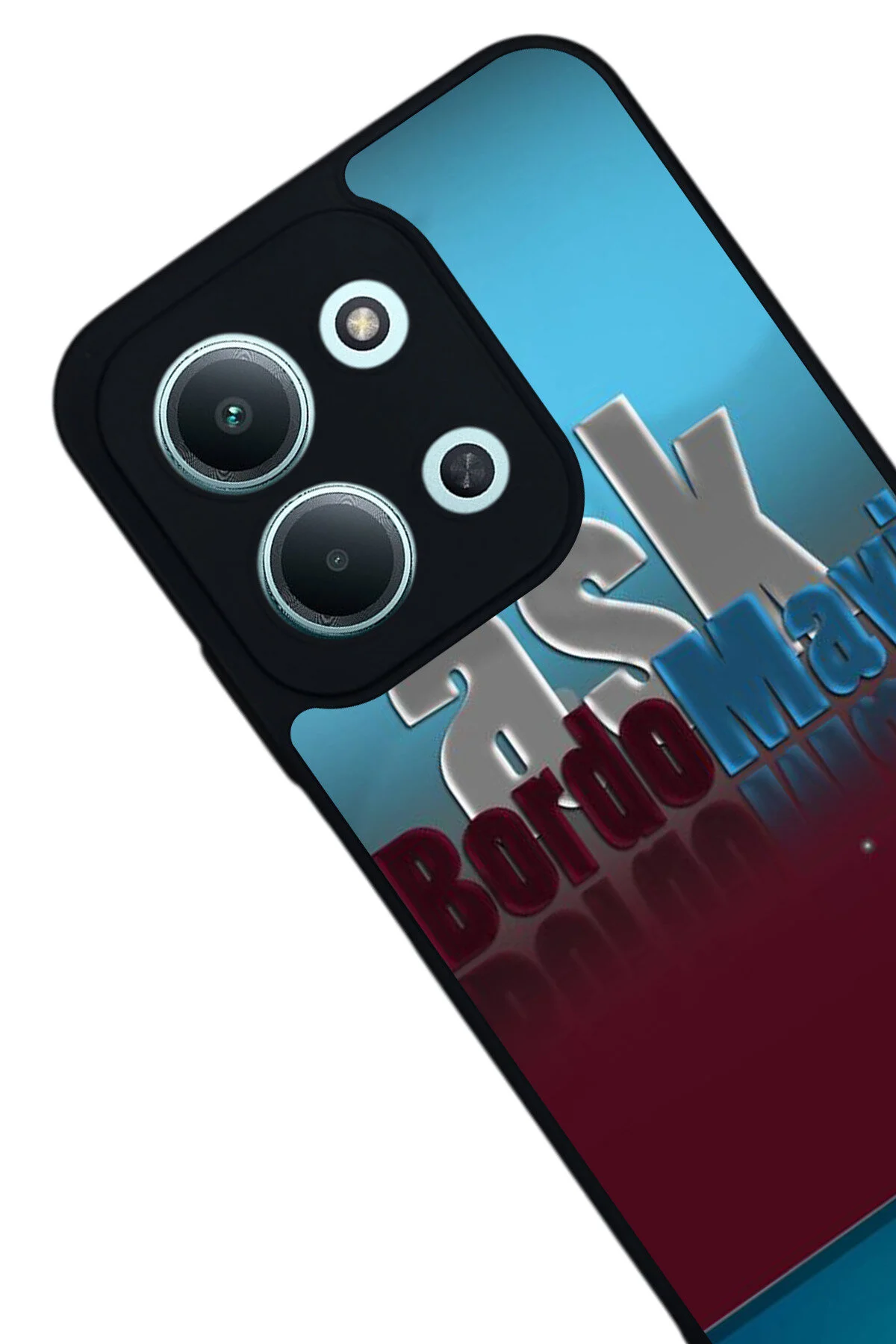 کاور و قاب شیائومی REDMI 15C سازگار با چاپ مشکی مات سیلیکون نرم محافظ پوشش ضربه‌گیر Aksel Kılıf
