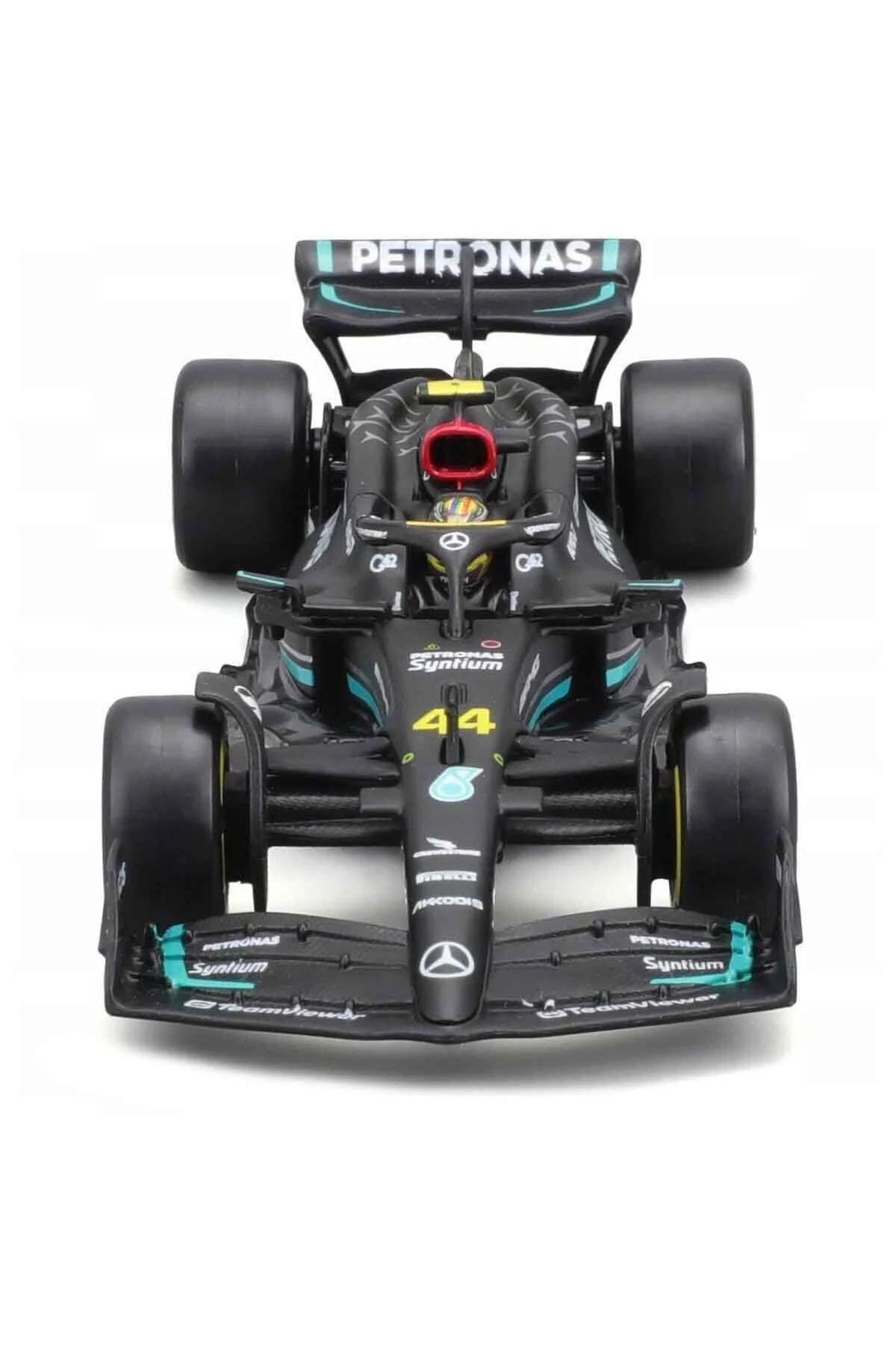 ماشین اسباب بازی 1:24 مرسدس AMG F1 W14 E شکل مسابقه فرمول 1 44 لوئیس همیلتون Burago
