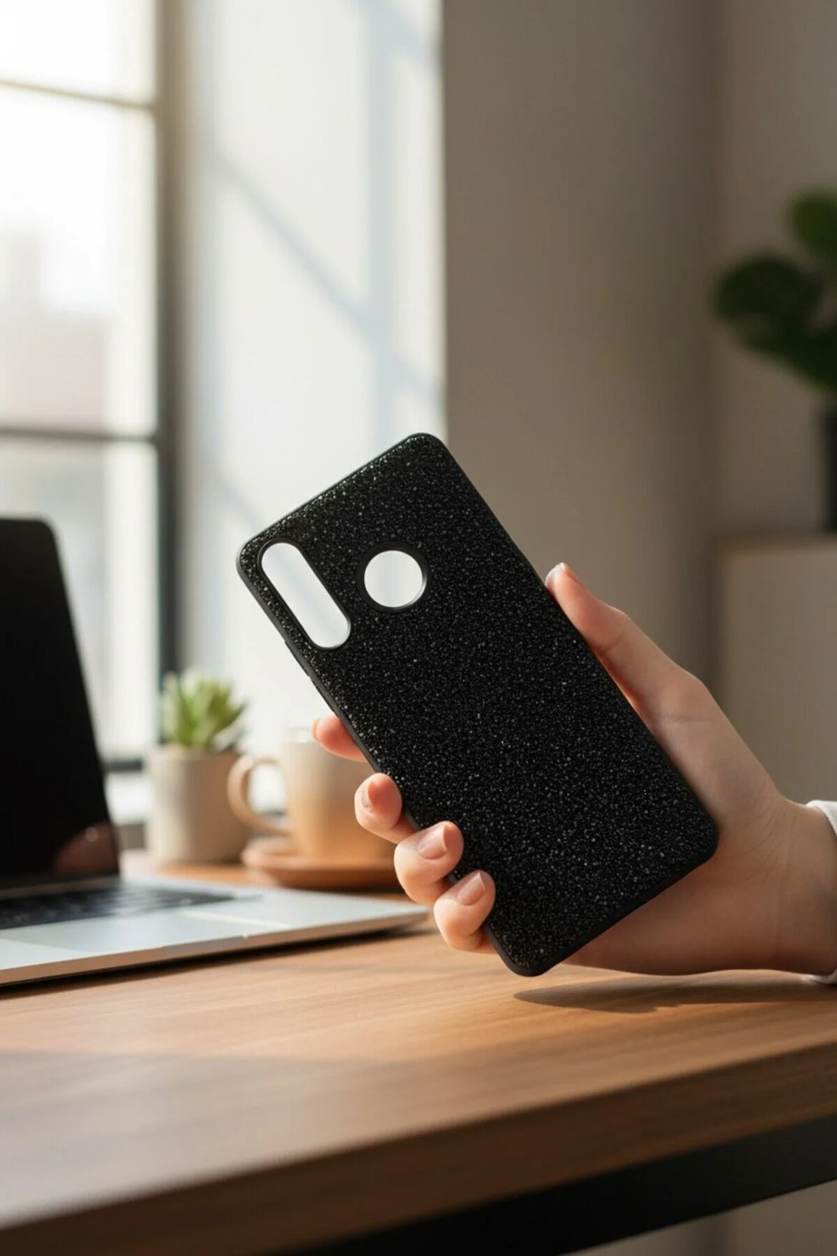 کاور و قاب سیلیکونی HUAWEI P30 LITE STONE MOONLIGHT BTU batuteknoloji