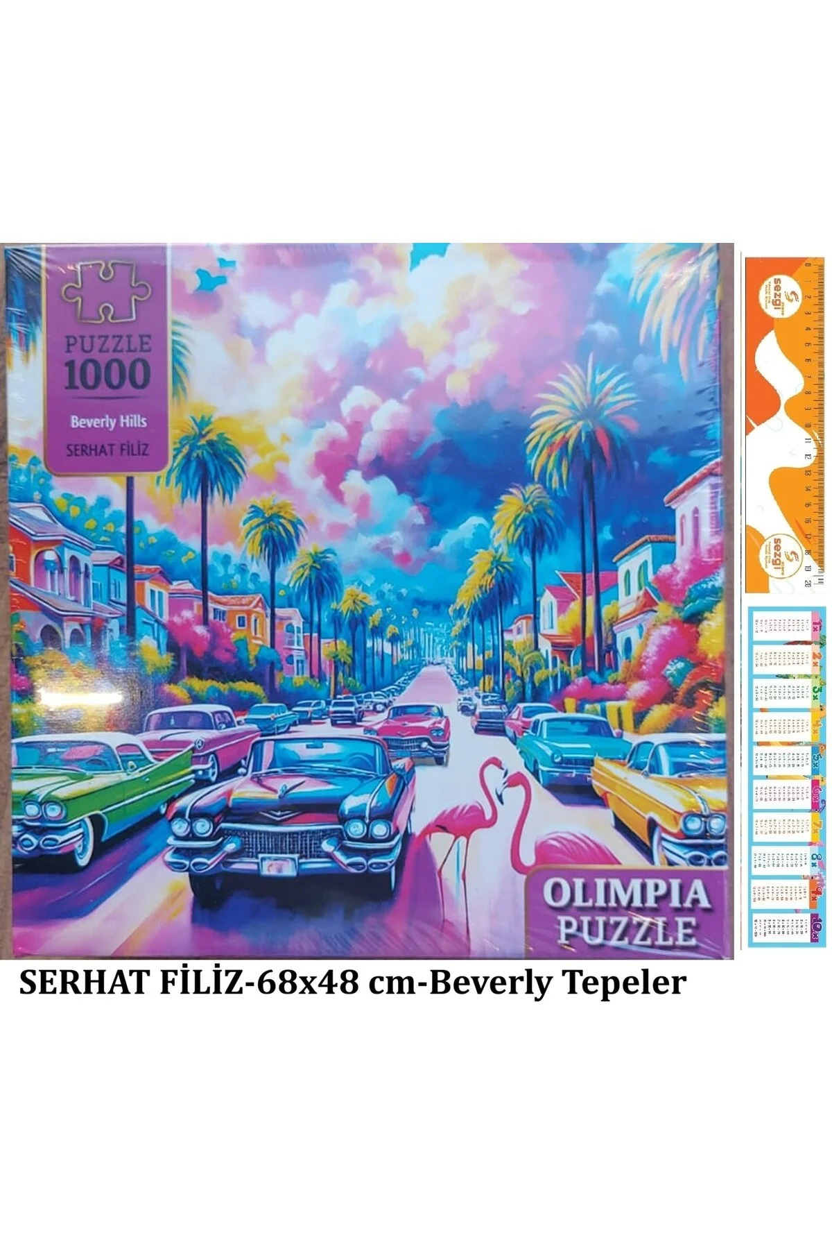 پازل جعبه ای 1000 عددی 68X48 سانتی متر بورلی هیلز+سزگیستور Olimpia
